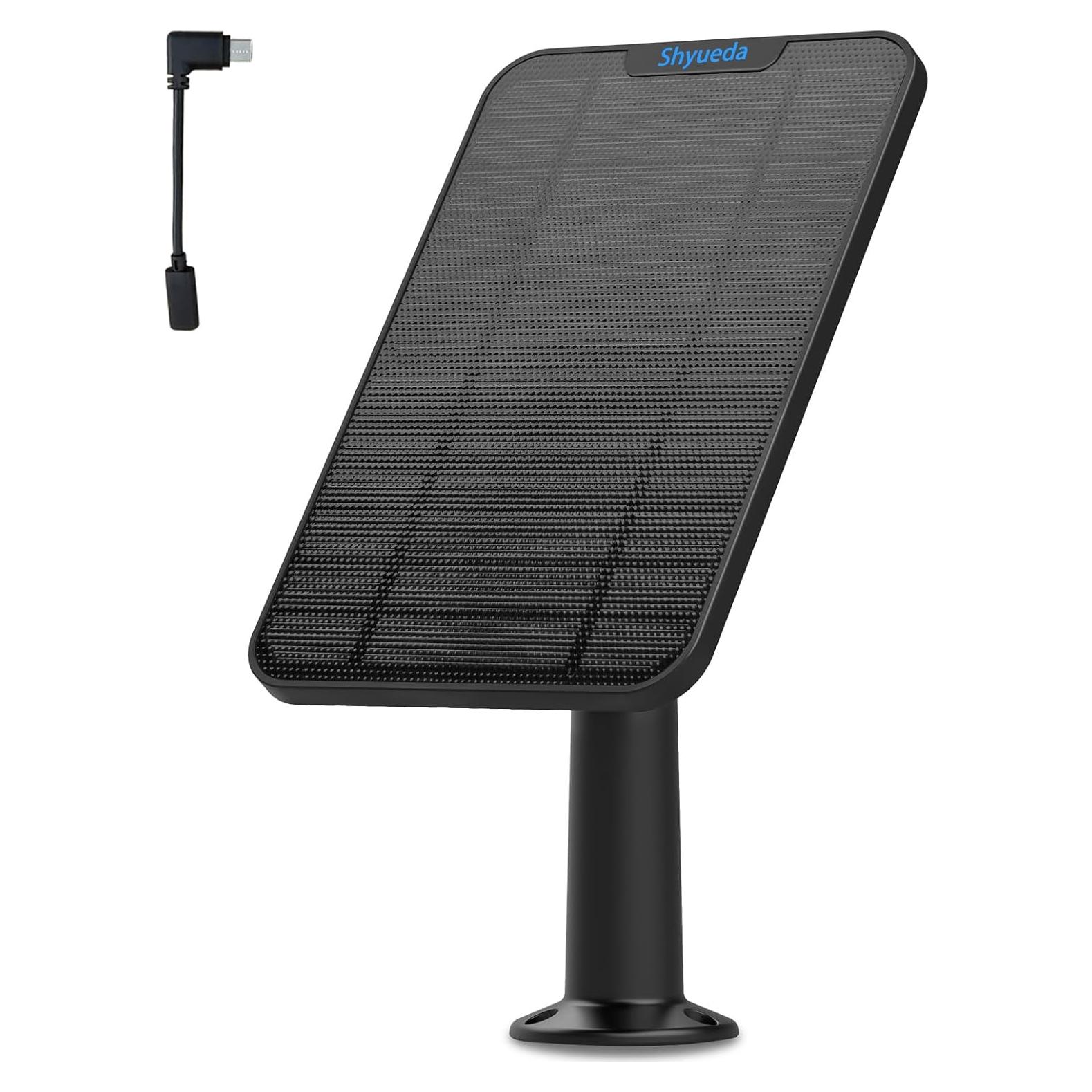 Panel Solar Shyueda 4W IP65 para Eufycam con Cable 4m
