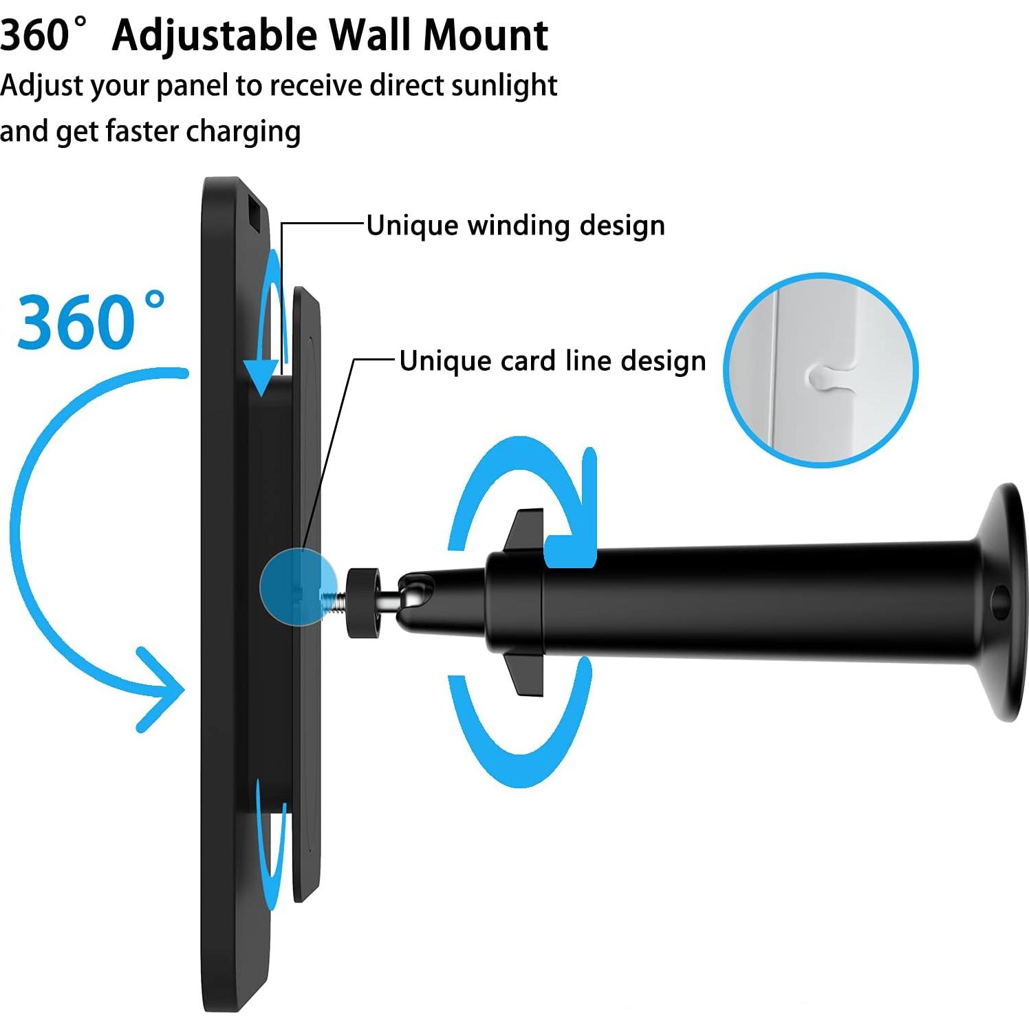 Panel Solar Shyueda 4W IP65 para Eufycam con Cable 4m