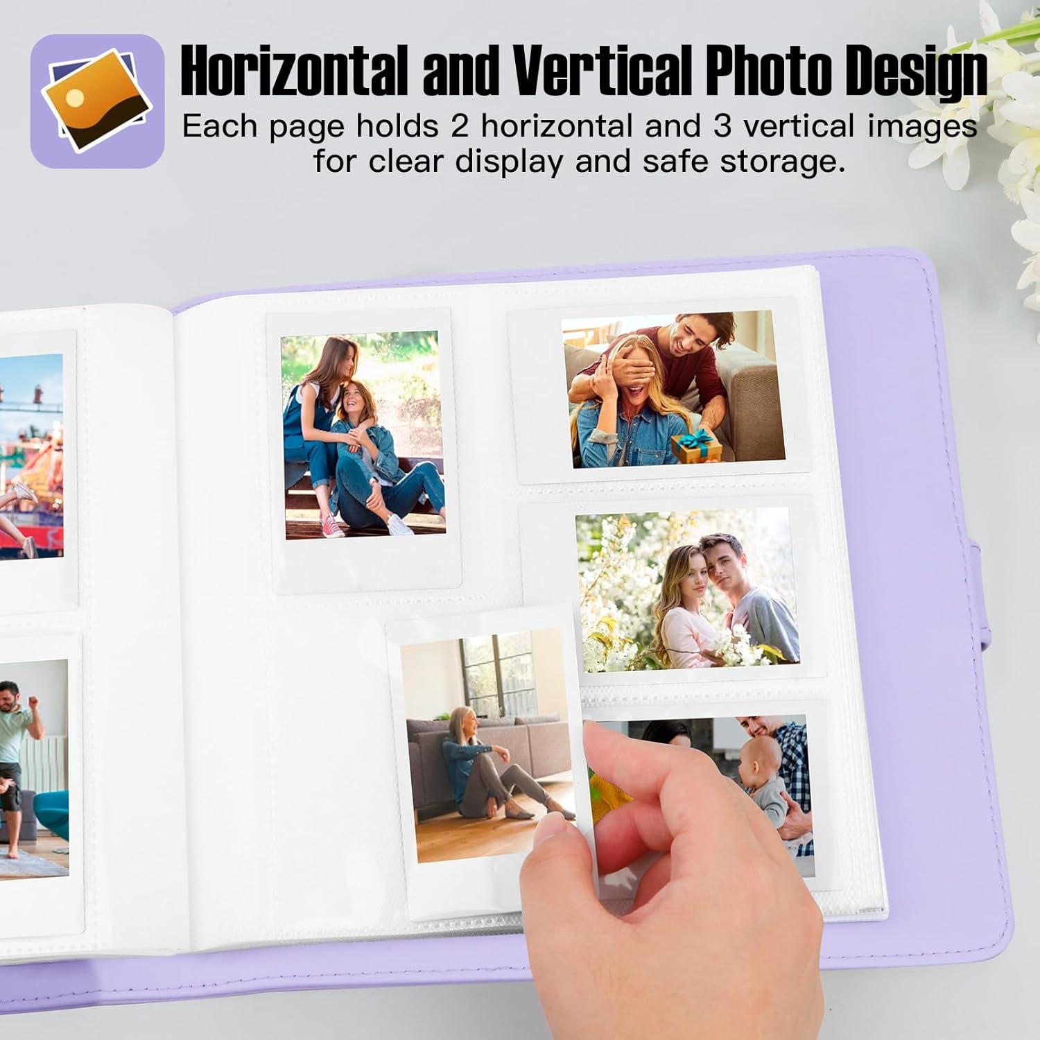Álbum de Fotos Veicevol 360 Bolsillos Púrpura para Instax