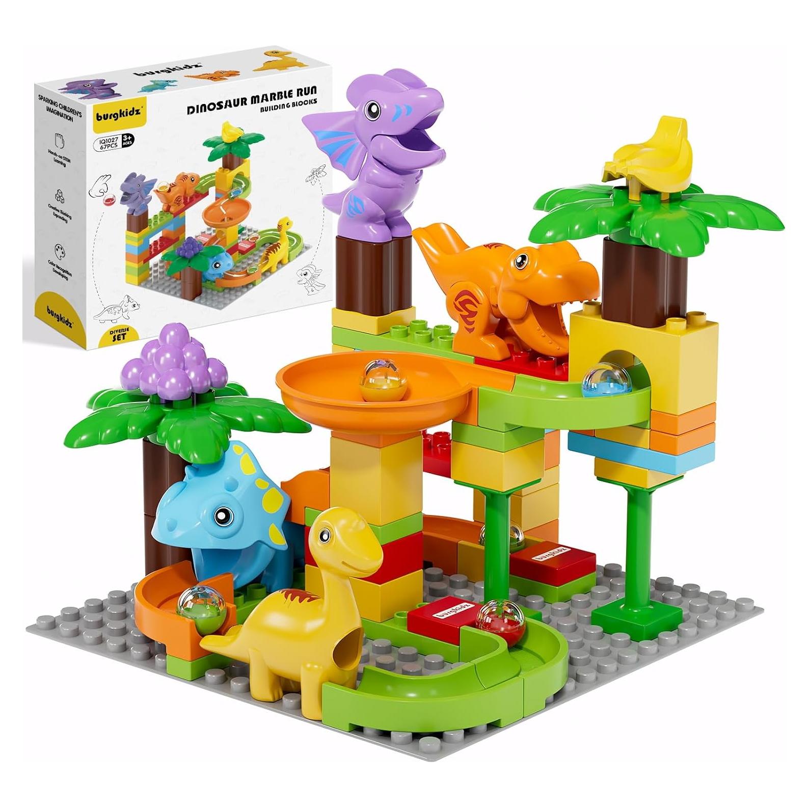Bloques de Construcción Burgkidz Dinosaurios 67PCS Juguete STEM