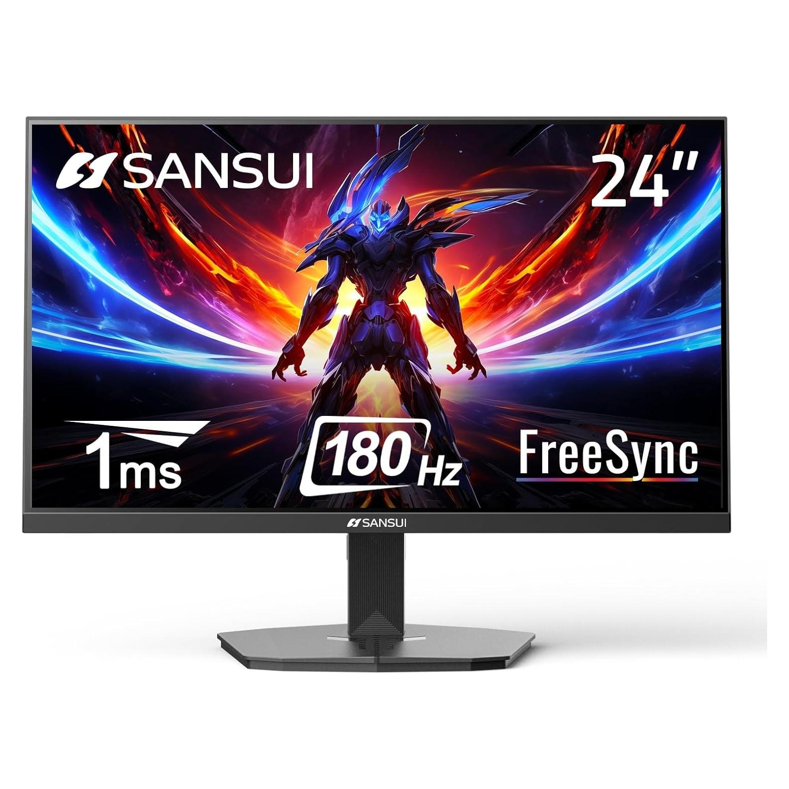 Monitor Gaming SANSUI 24" FHD 180Hz 1ms FreeSync HDR