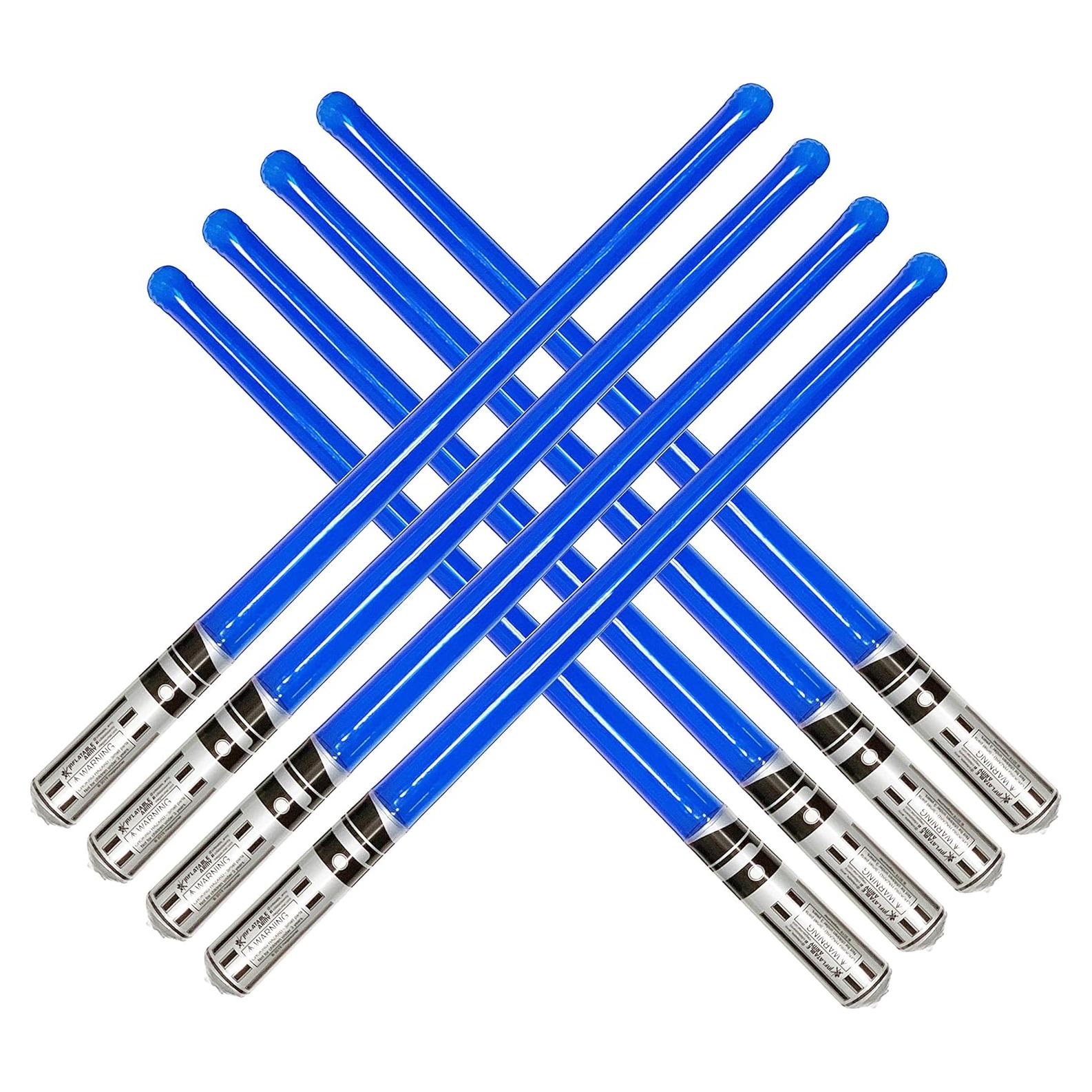 8 Espadas Inflables Azules Megasumer 78,74 cm