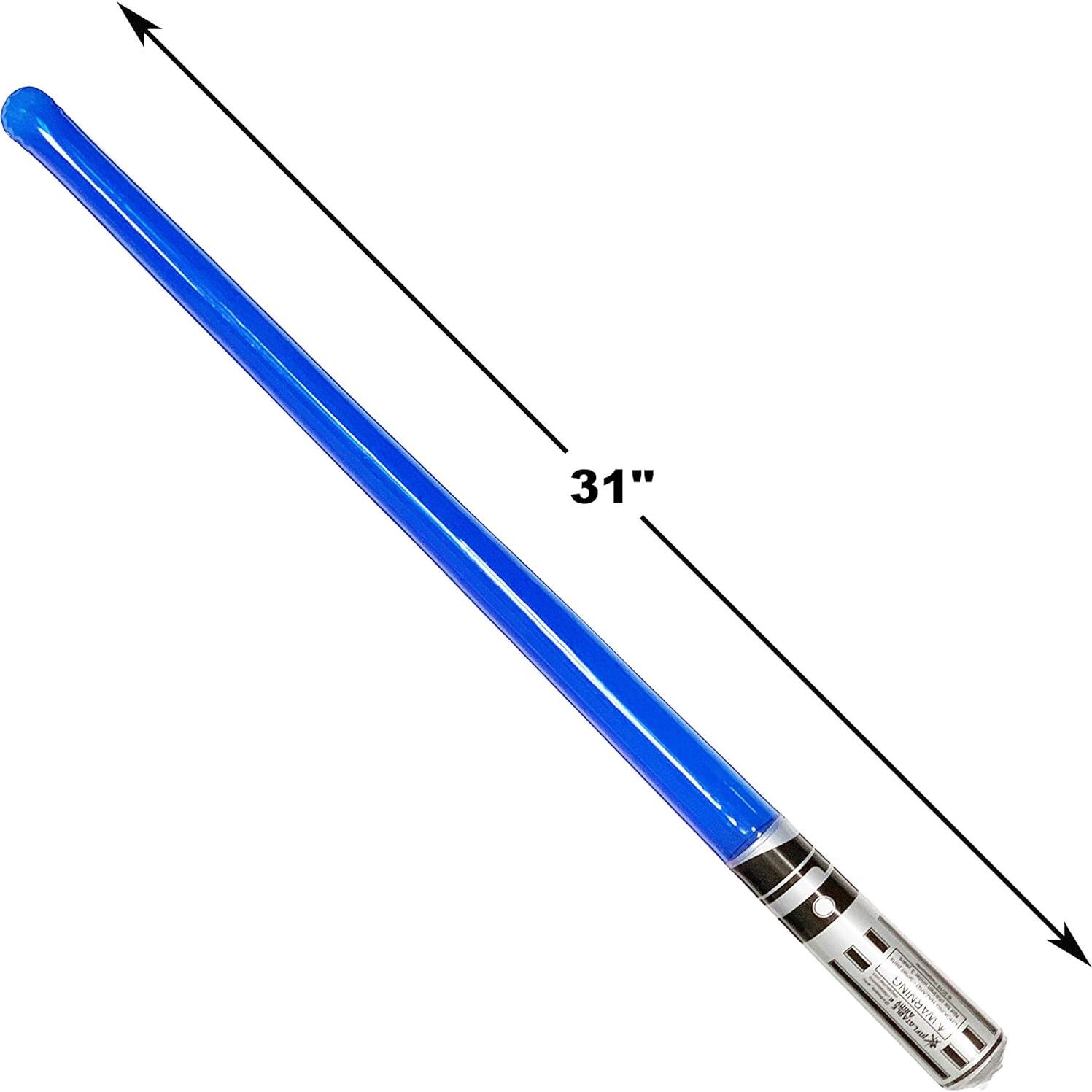 8 Espadas Inflables Azules Megasumer 78,74 cm