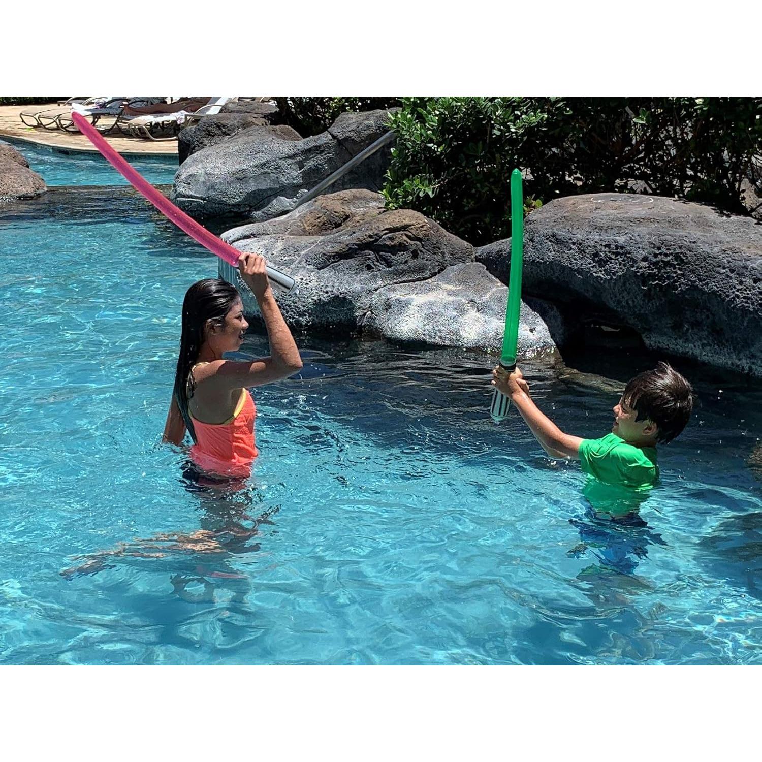 8 Espadas Inflables Azules Megasumer 78,74 cm