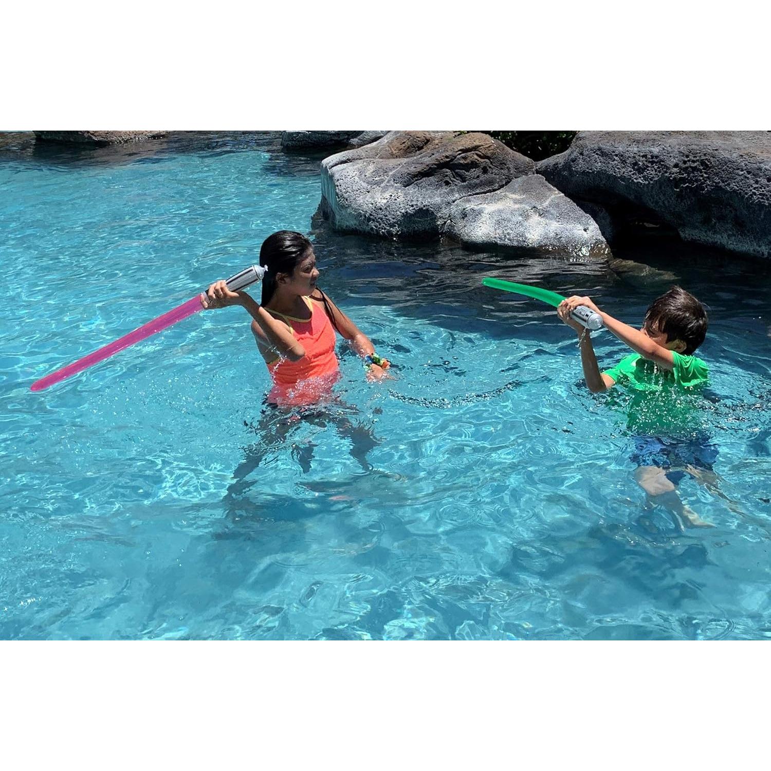 8 Espadas Inflables Azules Megasumer 78,74 cm