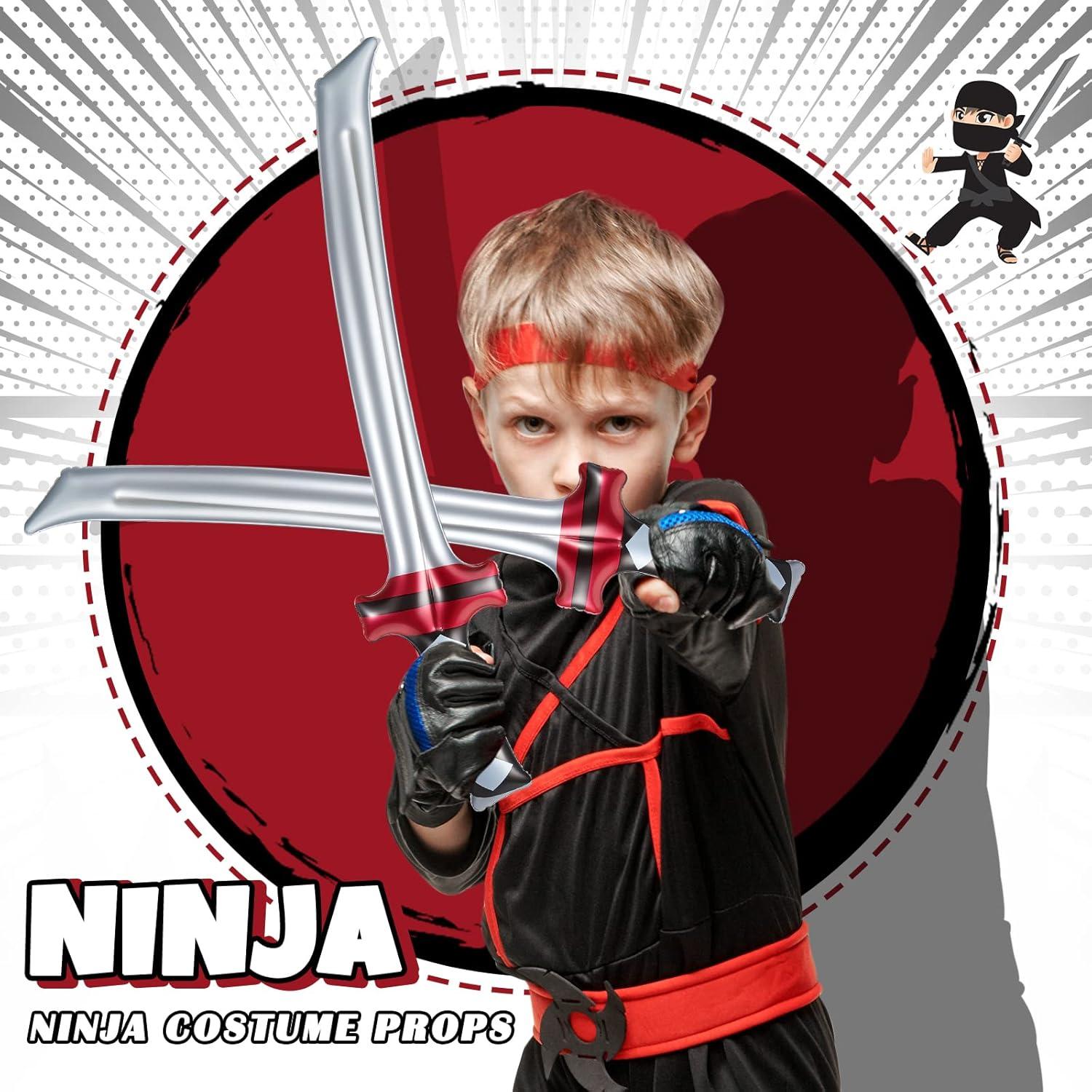 24 Espadas Ninja Inflables Deekin 75 cm Juguetes Fiesta Cumpleaños