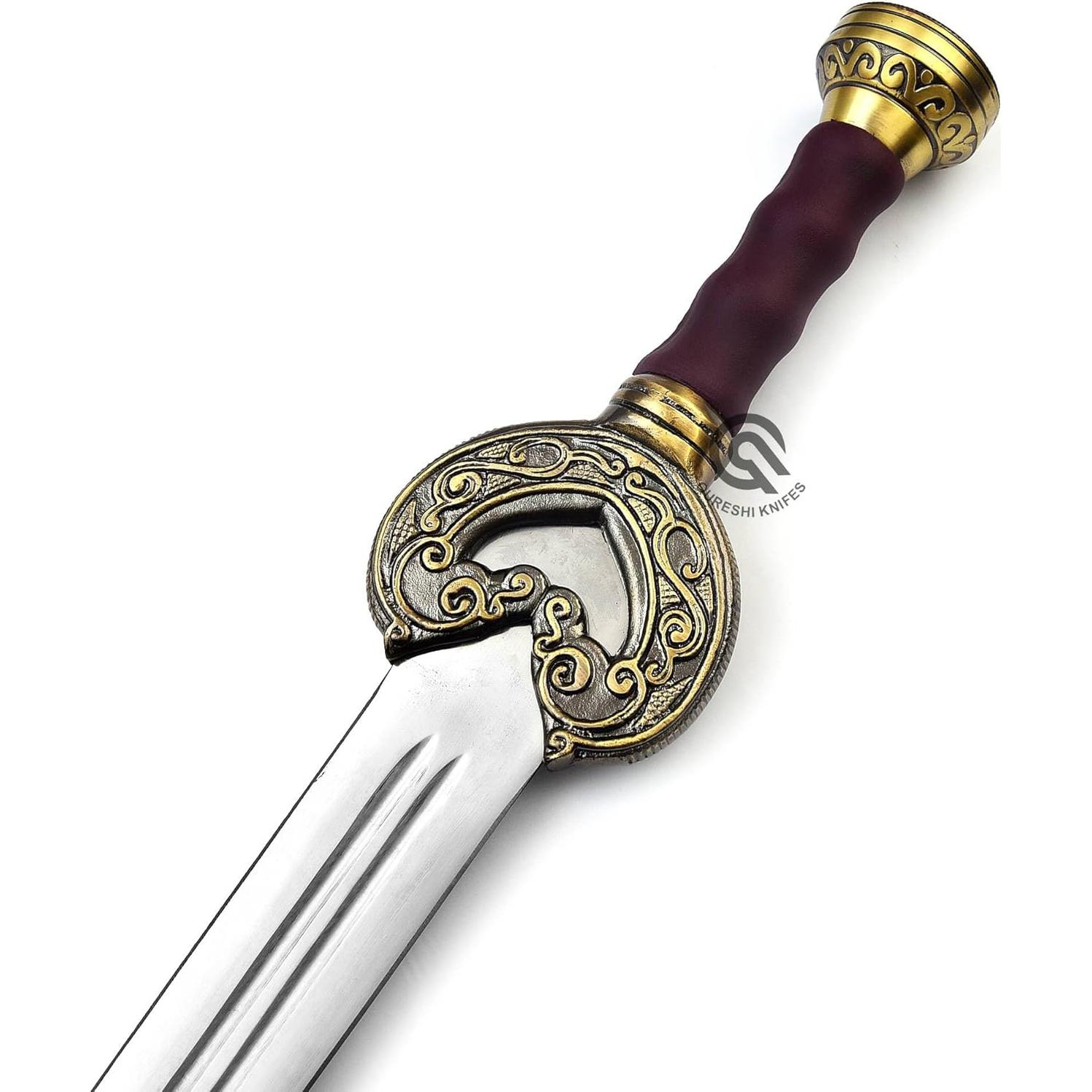 Espada de Fantasía QURESHI KNIFES 99 cm con Funda y Placa