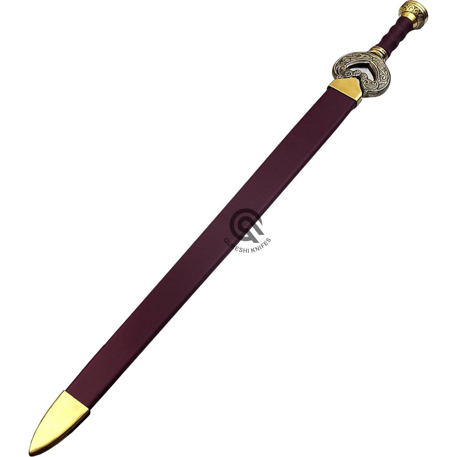 Espada de Fantasía QURESHI KNIFES 99 cm con Funda y Placa