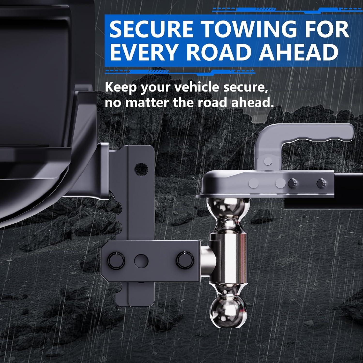 Enganche de Remolque Ajustable DEWOT TH-01 5670 kg con Bola Dual