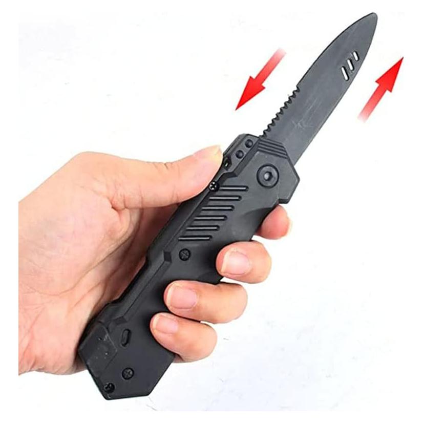 4 Cuchillos Falsos Retráctiles Sujosa para Halloween