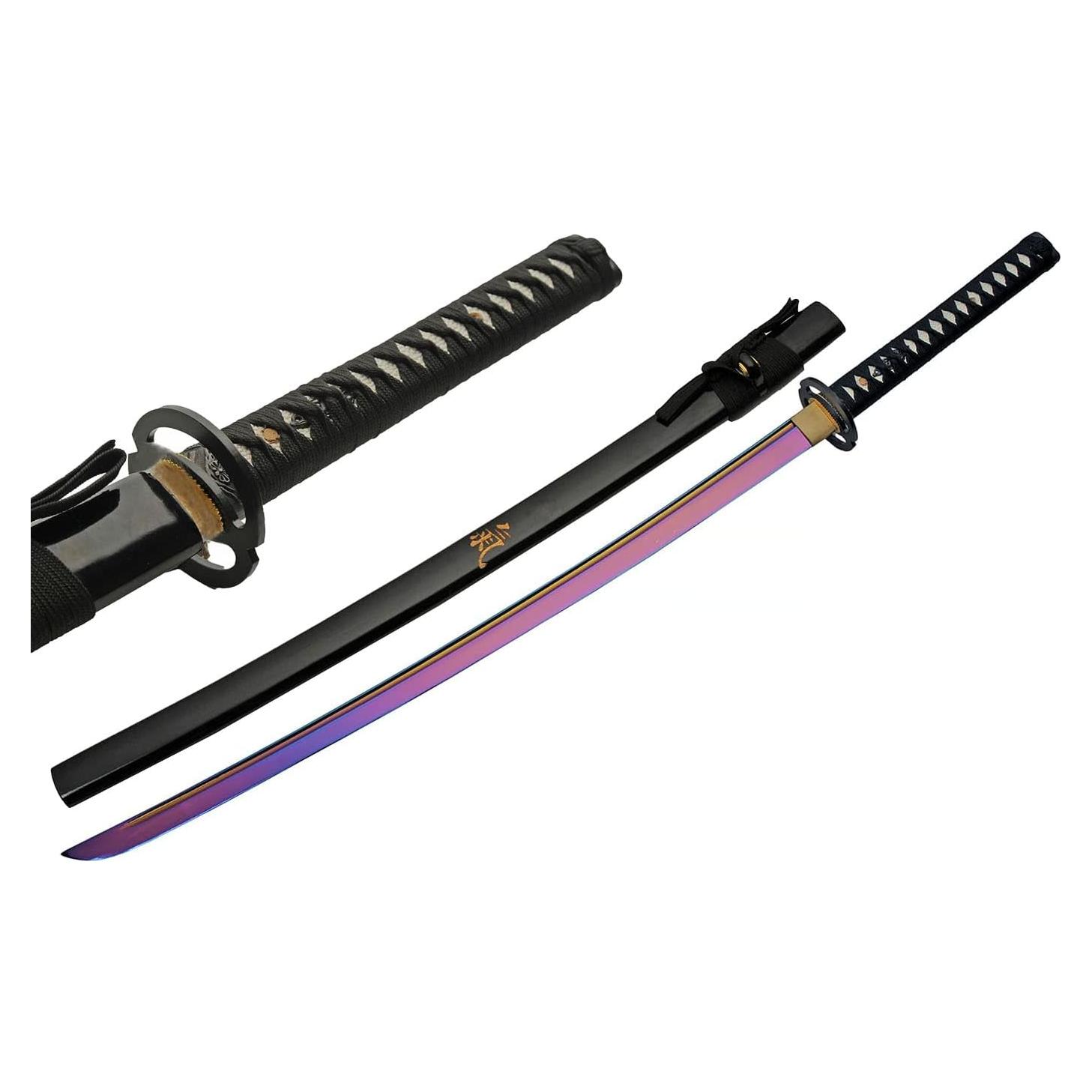 Katana Réplica SZCO de Acero Carbono 99 cm con Funda Qi