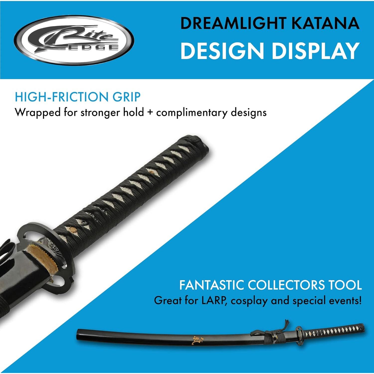 Katana Réplica SZCO de Acero Carbono 99 cm con Funda Qi