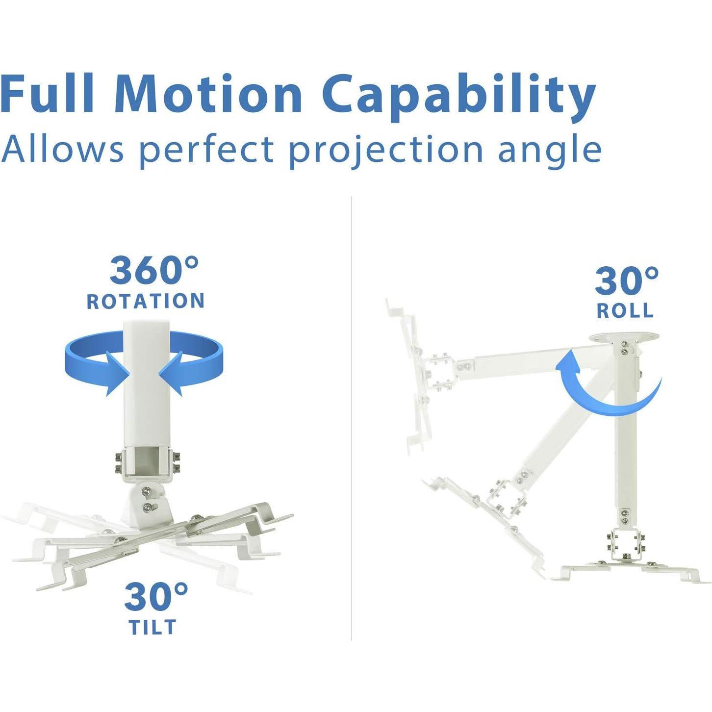 Soporte de Proyector de Techo Mount-It! Ajustable 36.8-54.6 cm