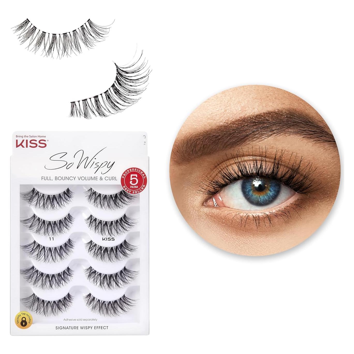 Pestañas Postizas KISS So Wispy Estilo #11 12 mm - 5 Pares