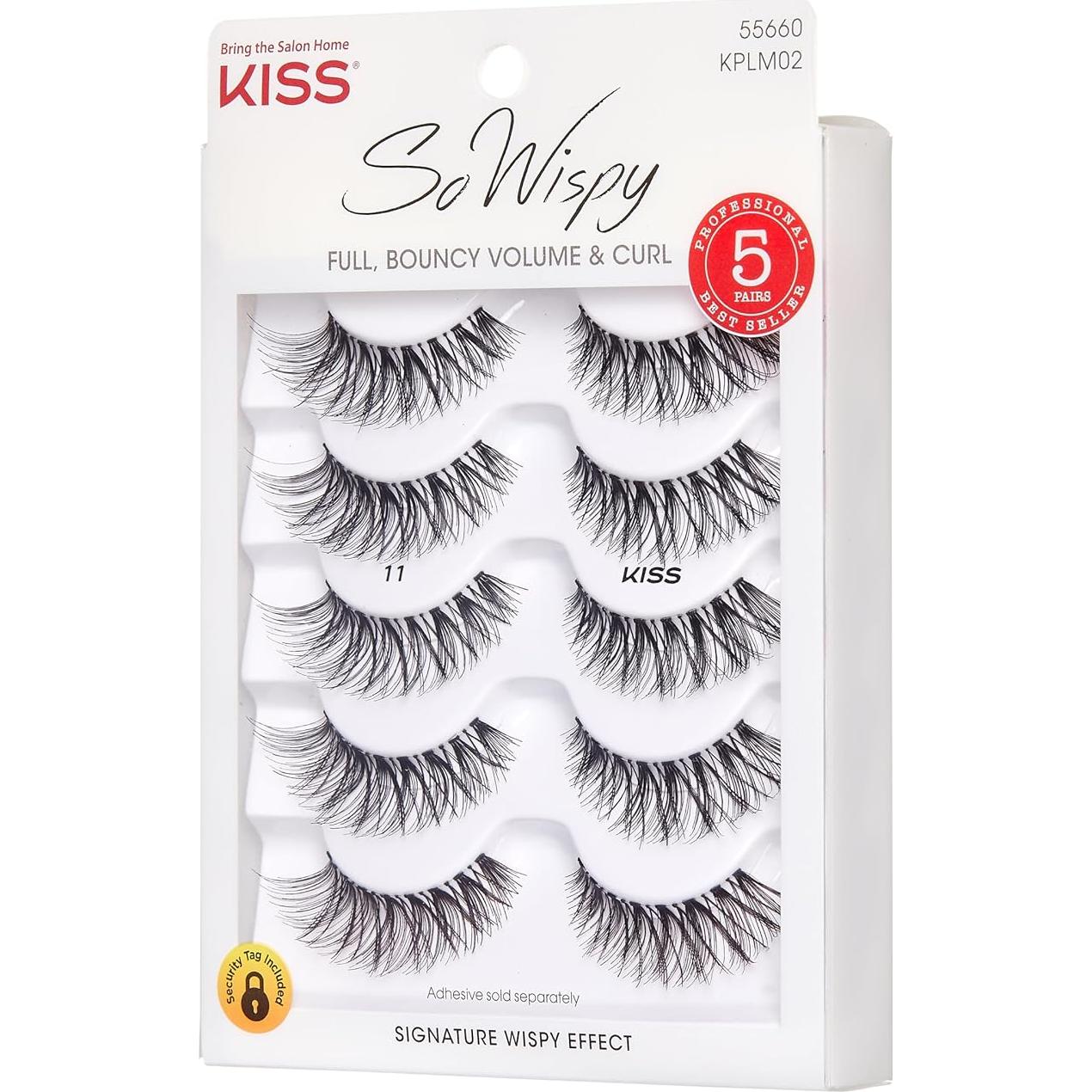 Pestañas Postizas KISS So Wispy Estilo #11 12 mm - 5 Pares