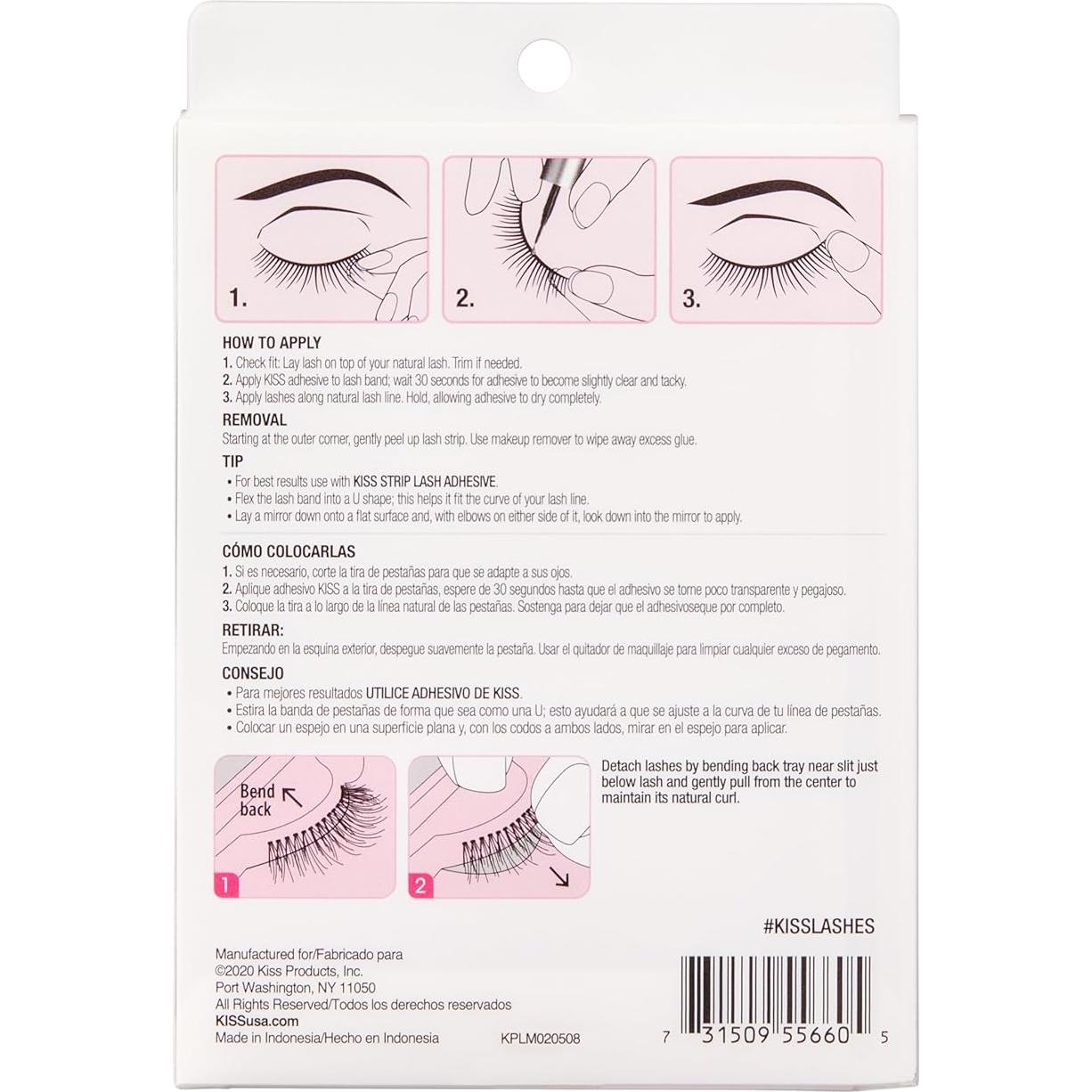 Pestañas Postizas KISS So Wispy Estilo #11 12 mm - 5 Pares