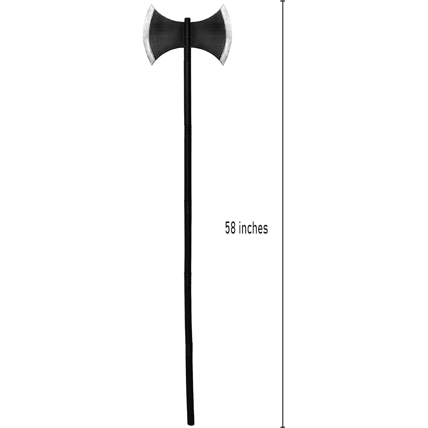 Hacha Doble de Juguete Nicky Bigs 147 cm para Halloween