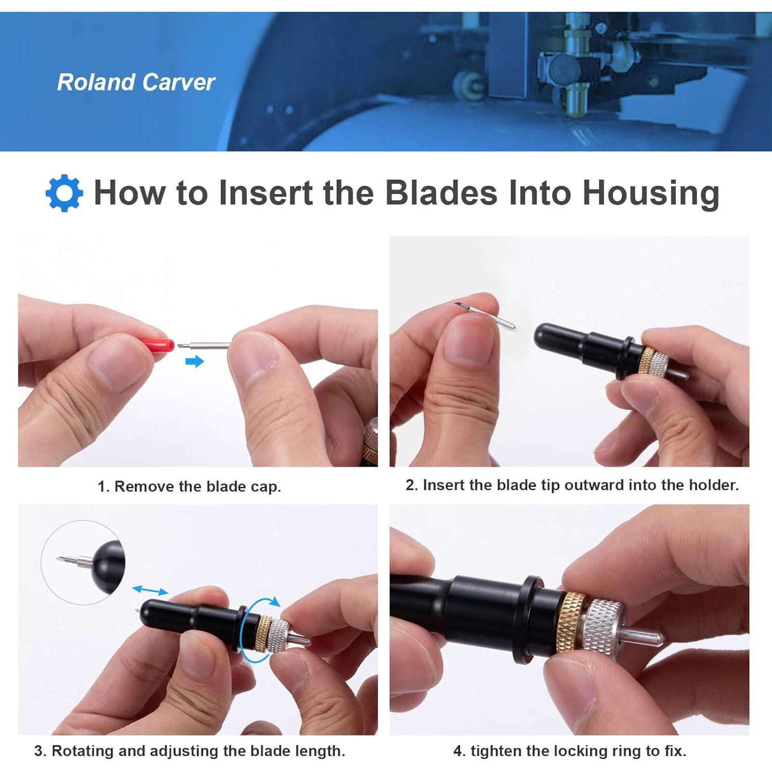 30 Cuchillas de Corte STREWEEK para Cricut Explore Air 2/3/Maker