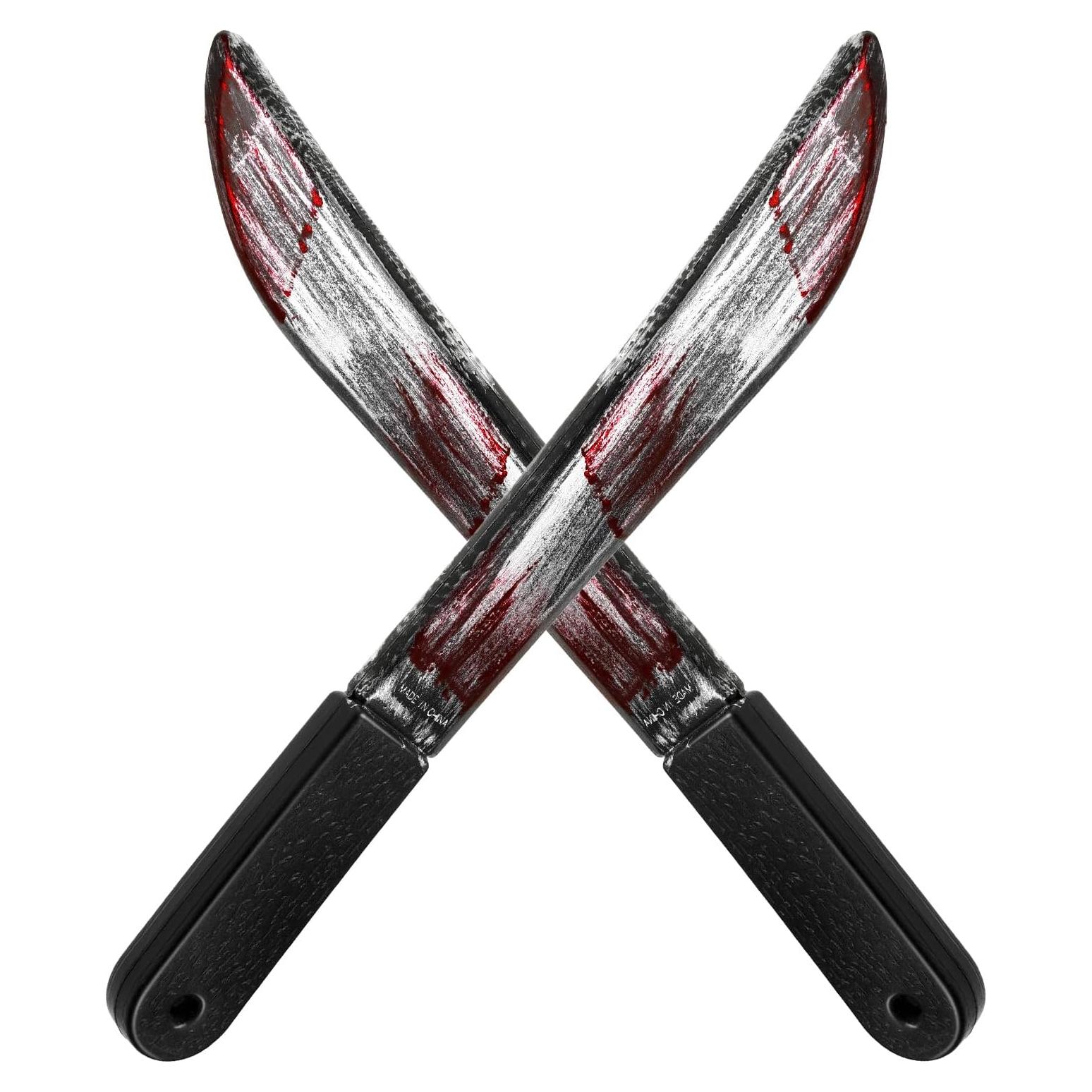 Cuchillos de Halloween Falsos Sumind 2 Piezas Realistas