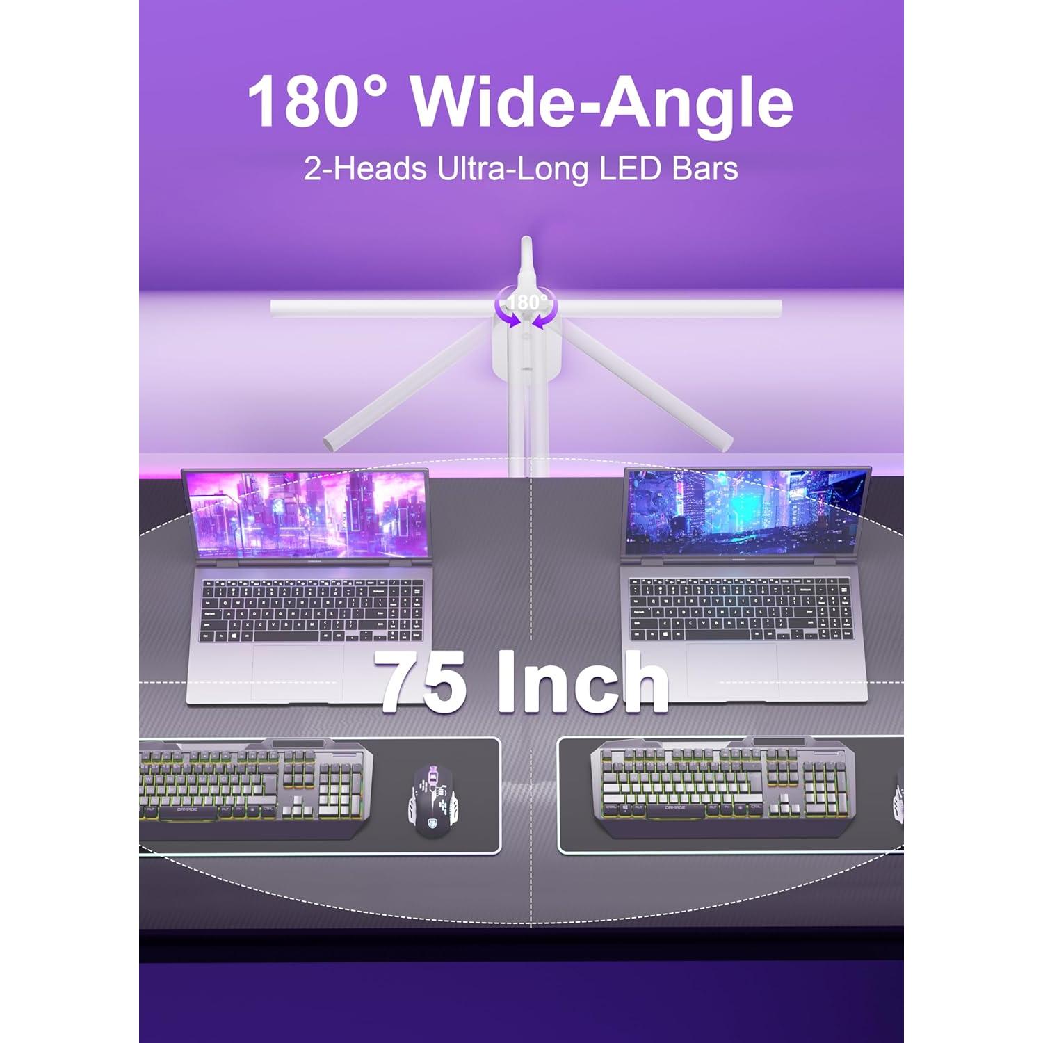 Lámpara de Lectura Montada en Pared TOPMB con Doble Cabeza 50.8 cm