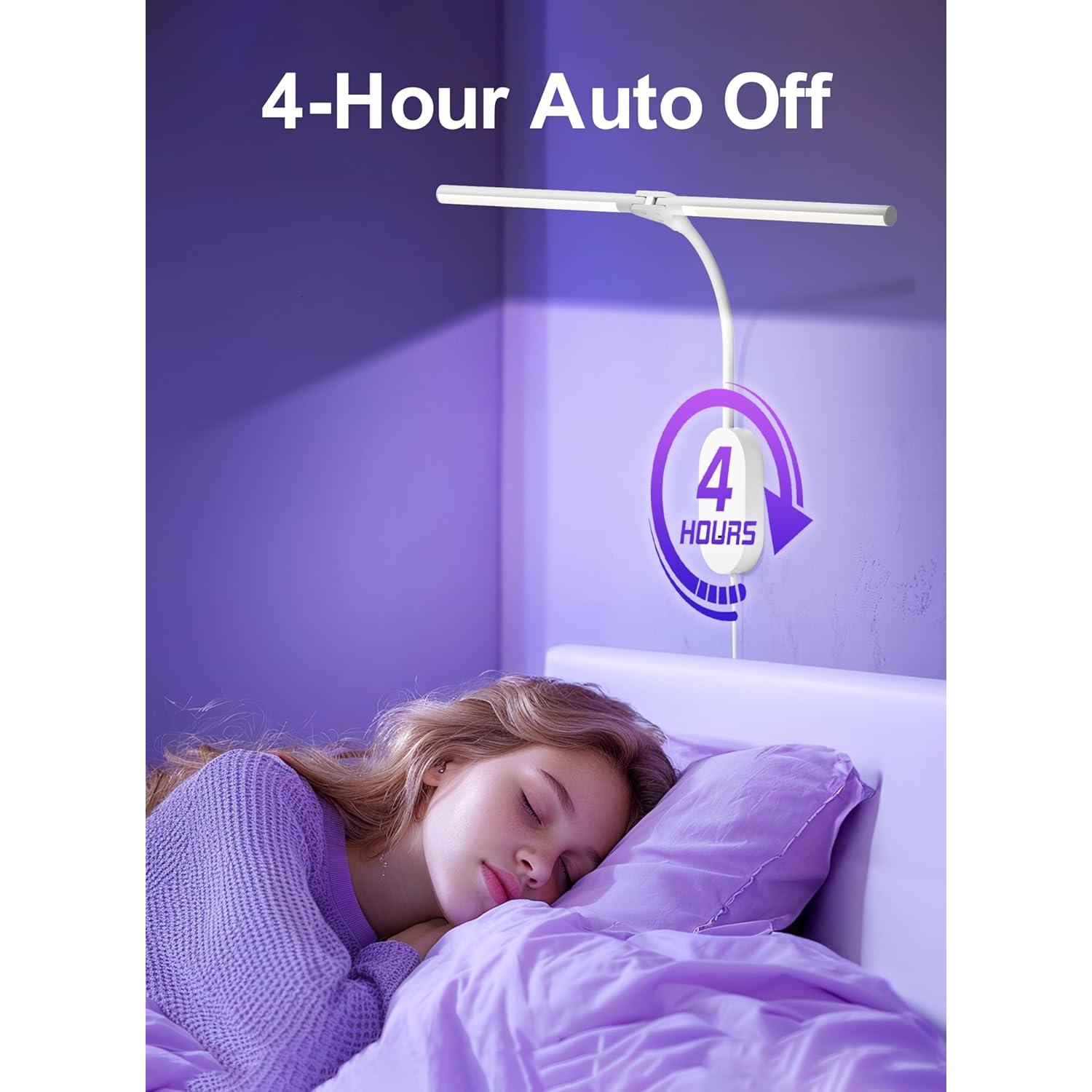 Lámpara de Lectura Montada en Pared TOPMB con Doble Cabeza 50.8 cm