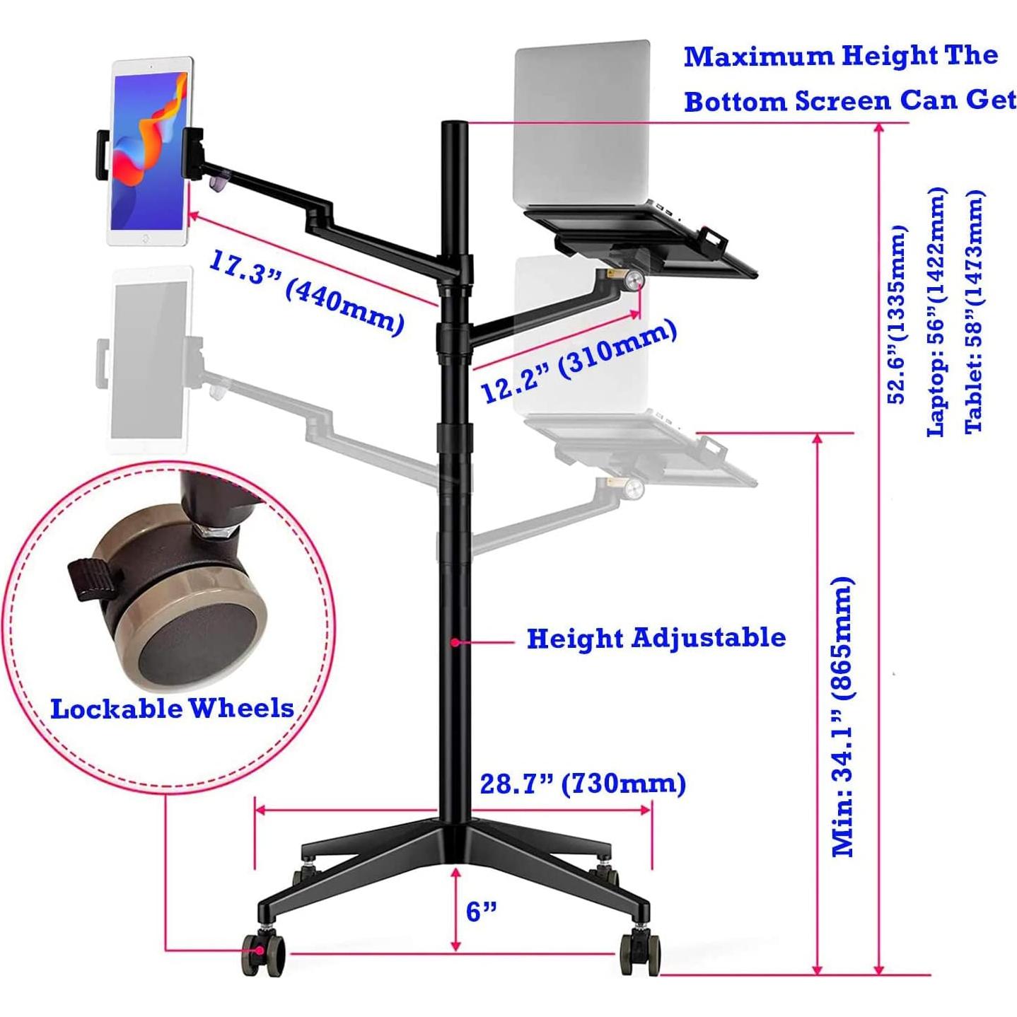 Soporte de Montaje Ajustable Magichold para Laptop y Tableta Negro