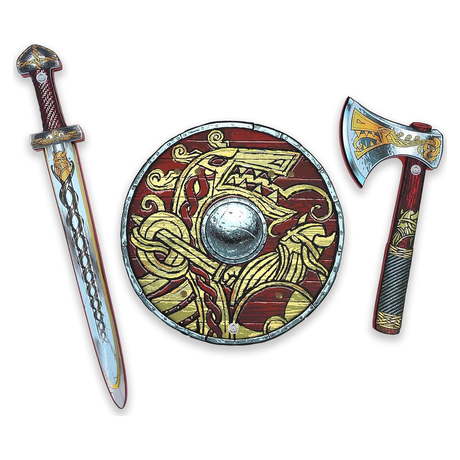Set de Espada, Escudo y Hacha Vikinga Liontouch 0.47 kg