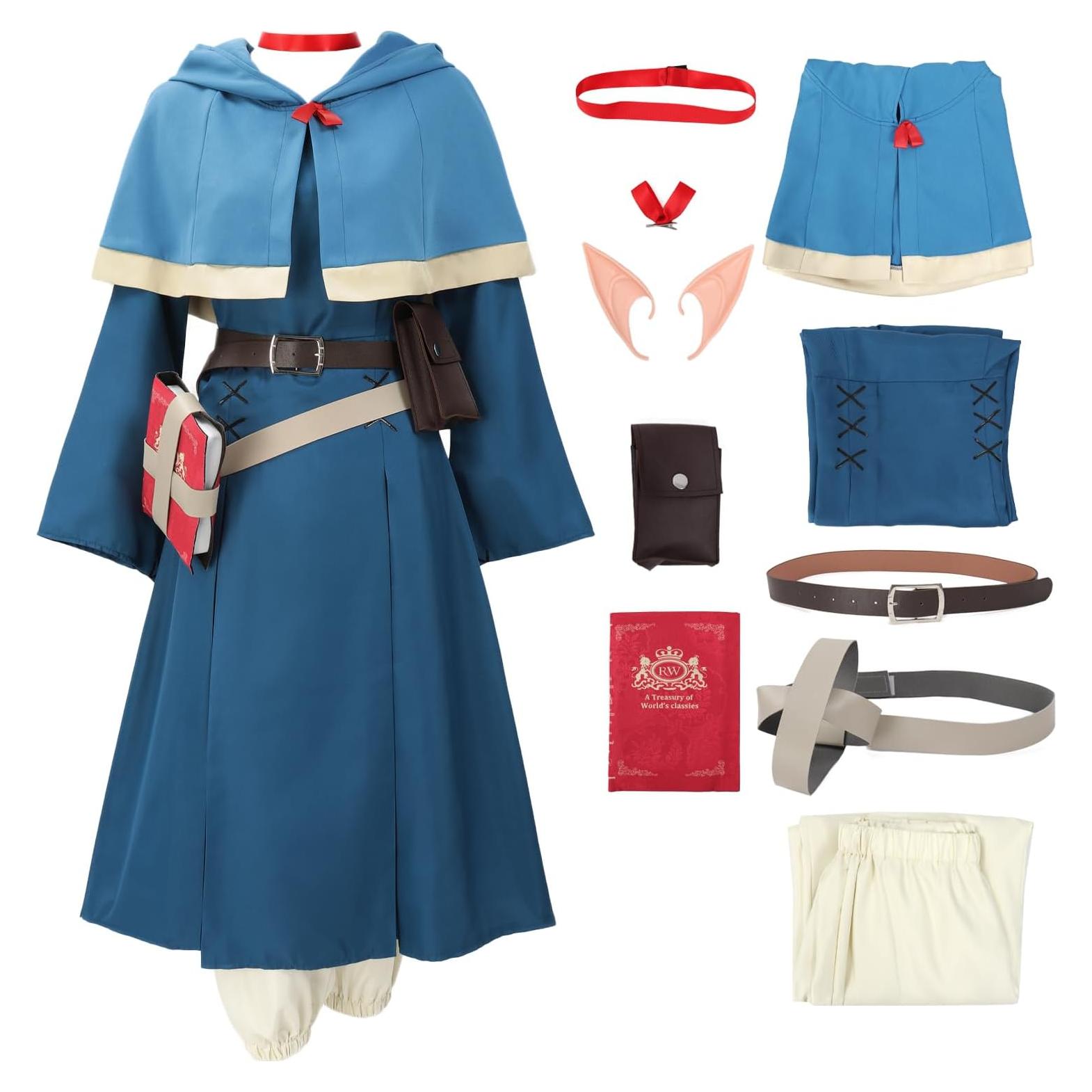 Disfraz de Marcille para Mujeres Adultas C-ZOFEK Azul XS-L