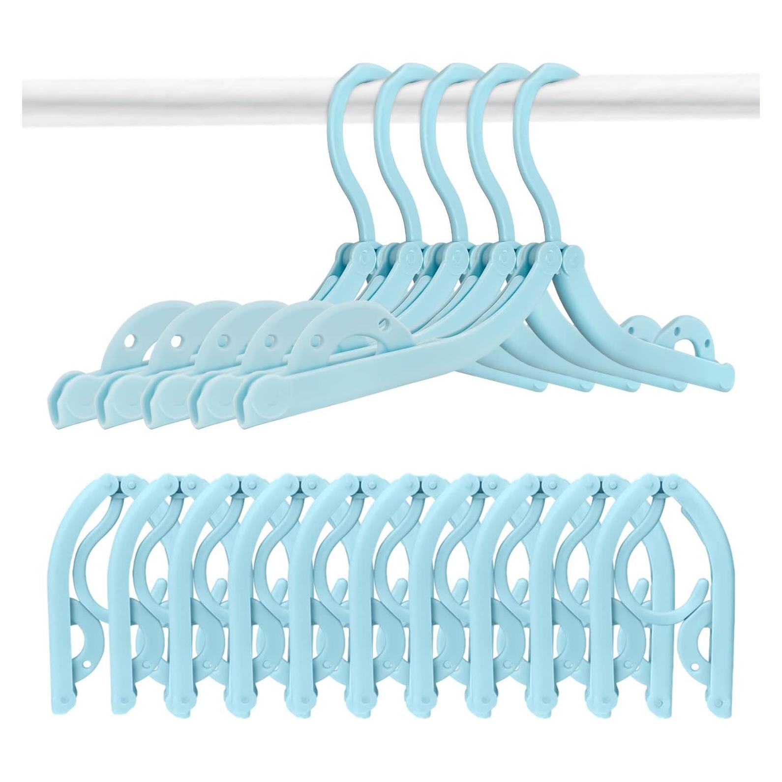 10 Perchas Plegables de Viaje CULTFIT - Antideslizantes y Livianas