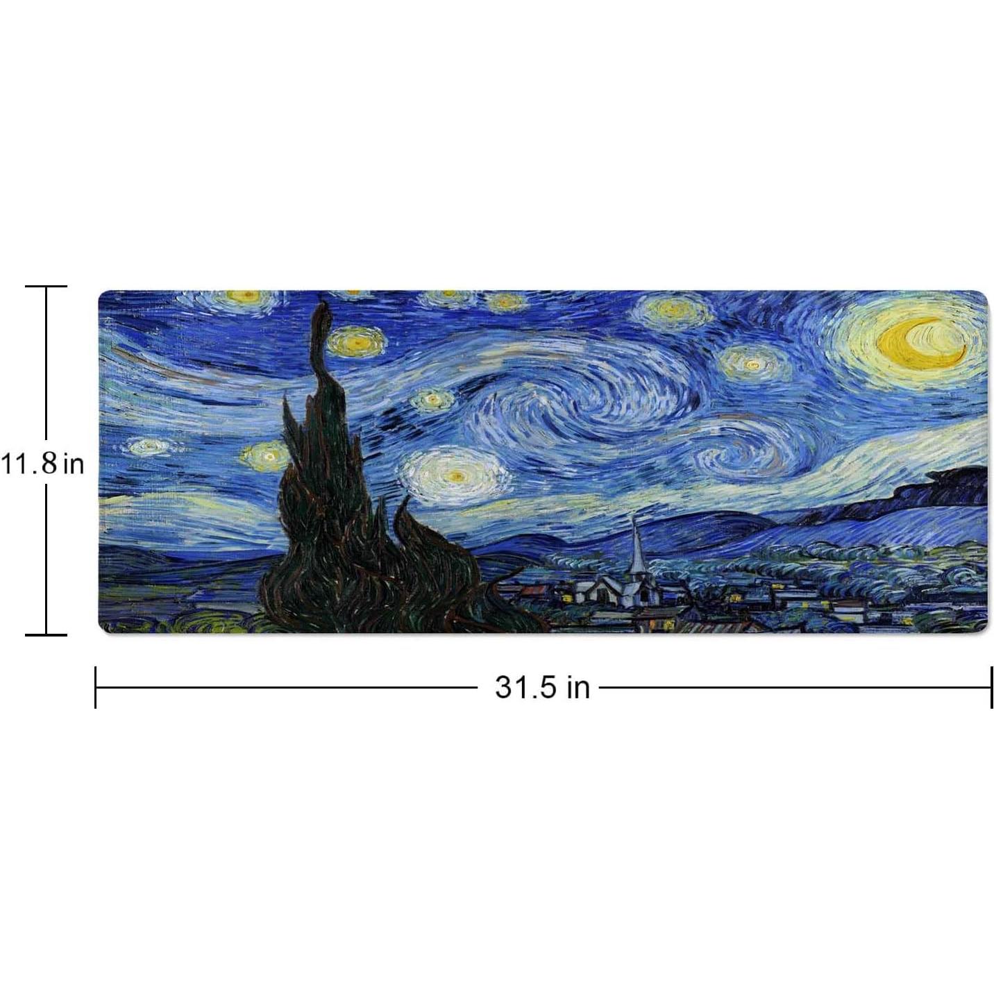 Alfombrilla de Ratón Wasica Vincent Van Gogh 800x300mm Antideslizante