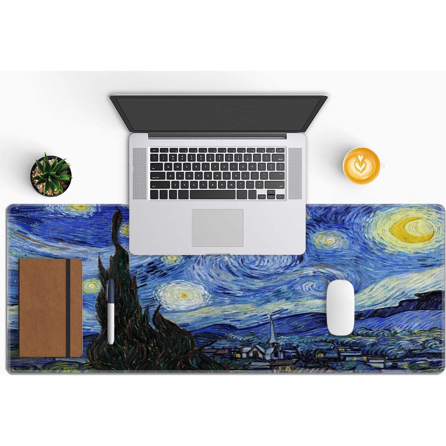 Alfombrilla de Ratón Wasica Vincent Van Gogh 800x300mm Antideslizante