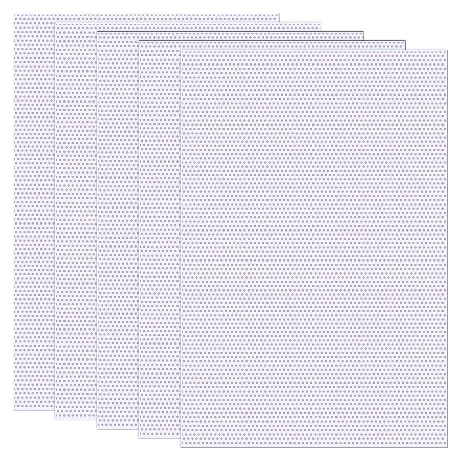 5 Hojas Malla de Ojos Fursuit Pndeyo Blanca 300x200mm