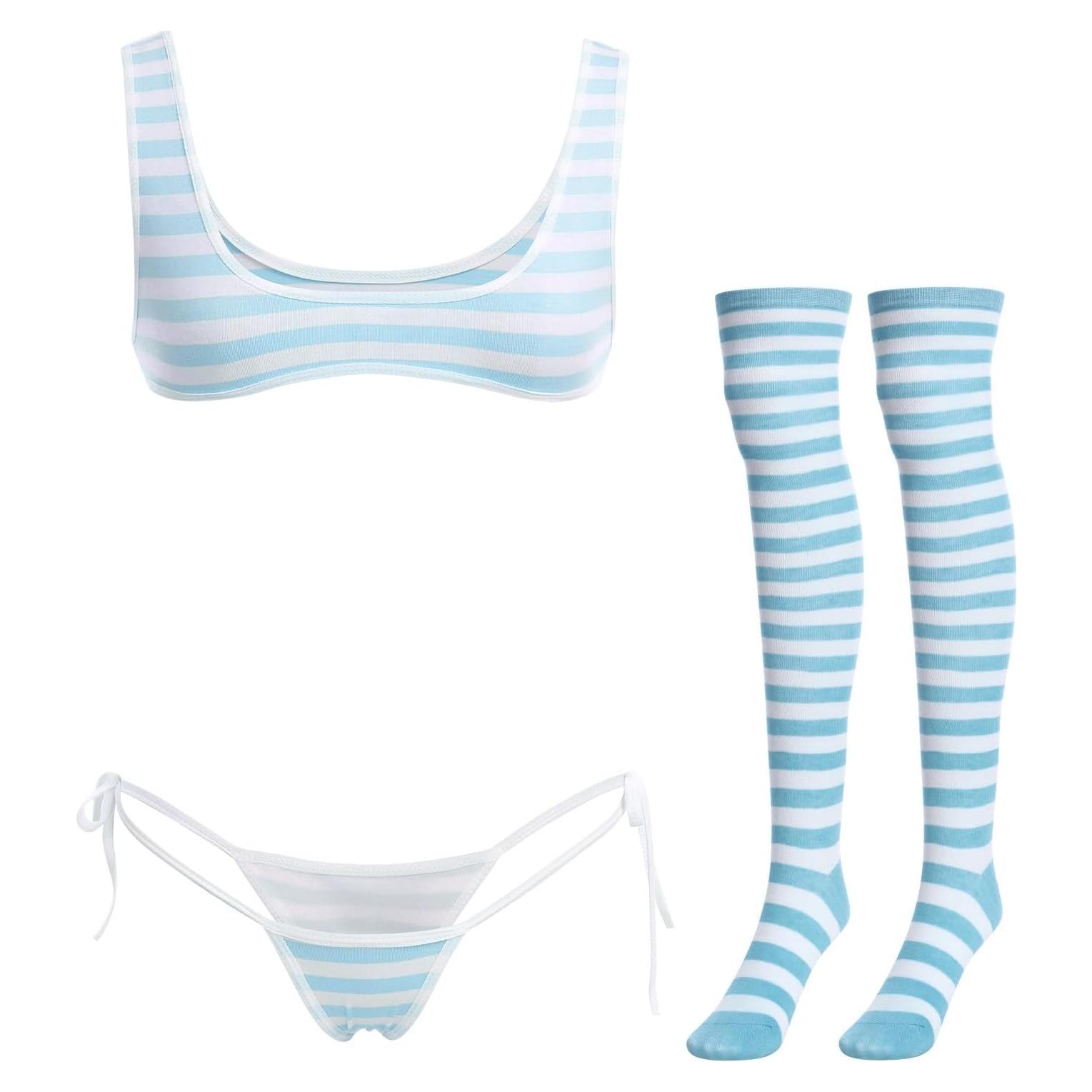 Conjunto de Lencería Kawaii Anime para Mujeres Talla Única