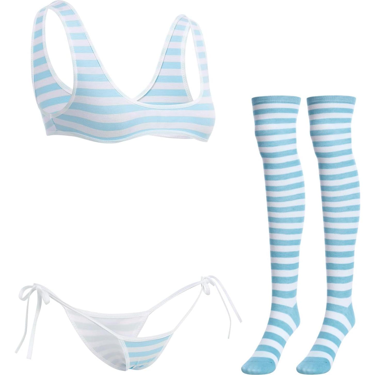 Conjunto de Lencería Kawaii Anime para Mujeres Talla Única