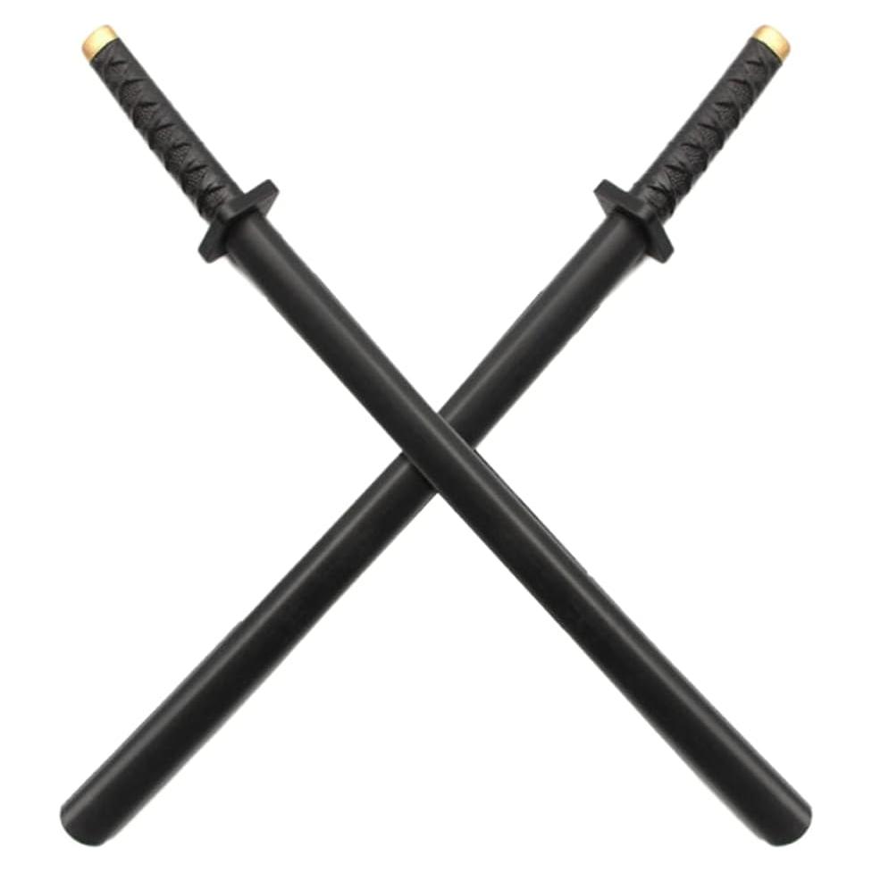 Espadas de Anime Cosplay 2Pcs Damdos Katana Samurai 77cm