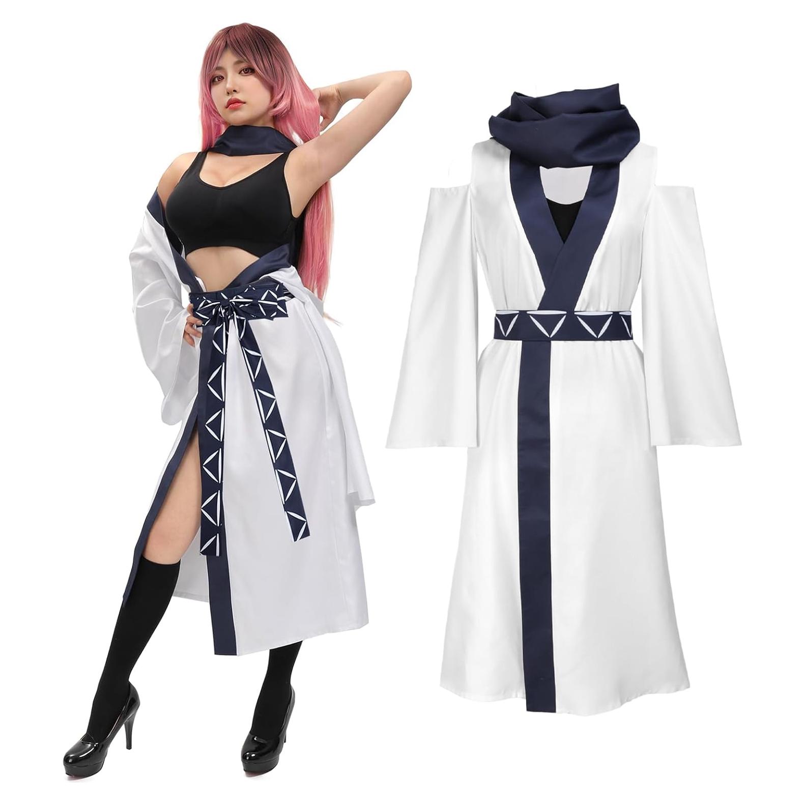 Disfraz de Cosplay DAZCOS JJK Mujer Grande Bata y Bufanda