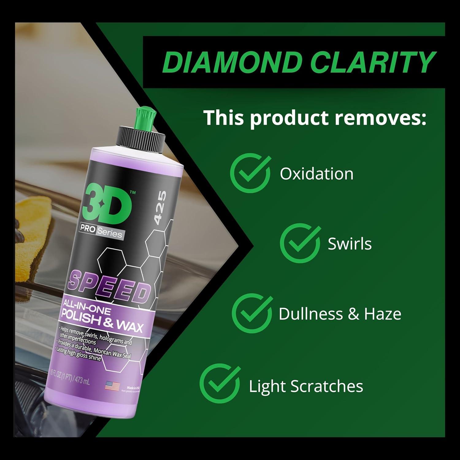 Pulidor y Cera 3D Velocidad AIO 236ml - Corrige y Protege