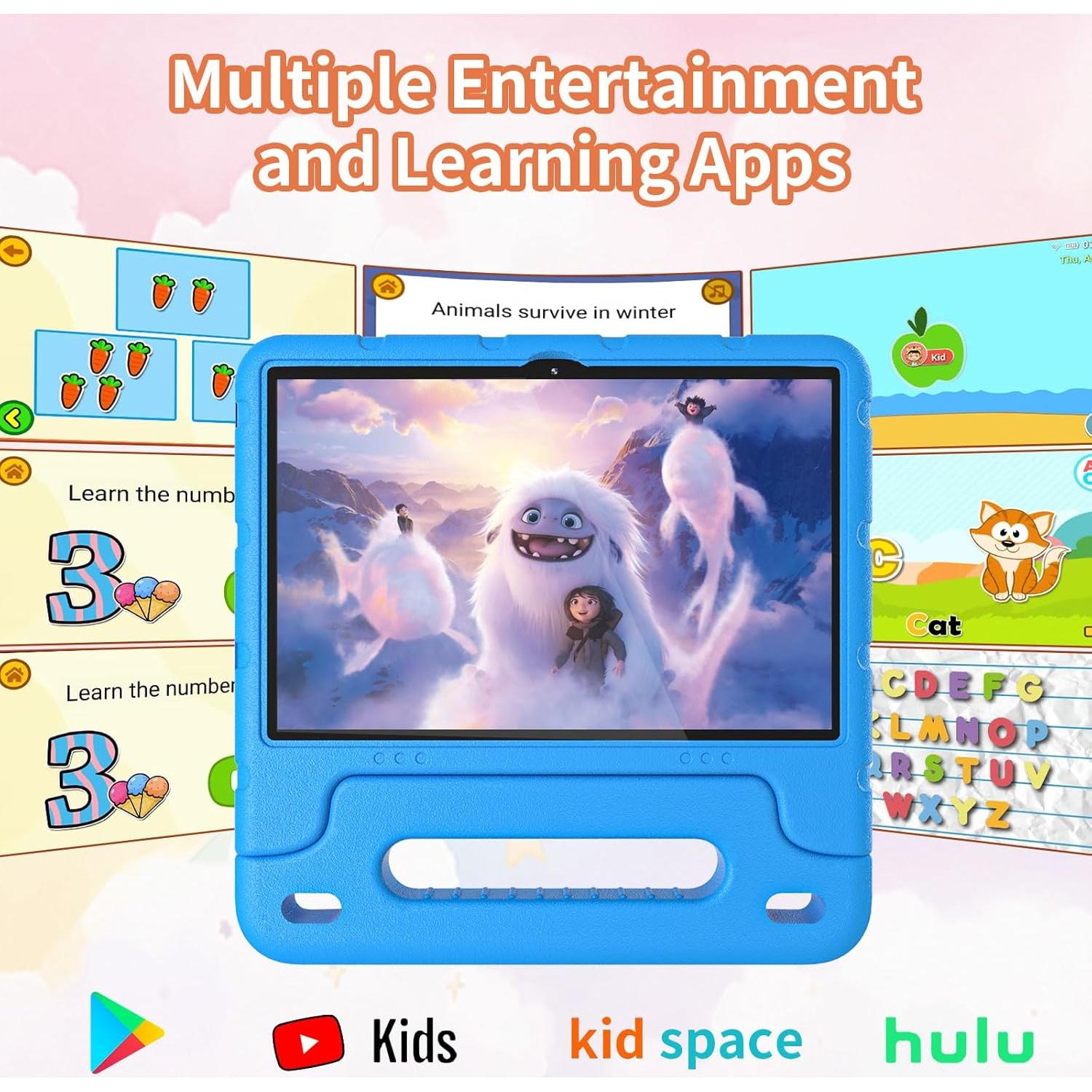 Tableta Infantil EDDBNi 10 Pulgadas 64GB Android 14 Azul