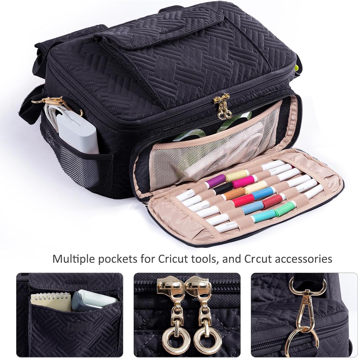 Funda de Transporte IMAGINING para Cricut Joy Xtra - Negra