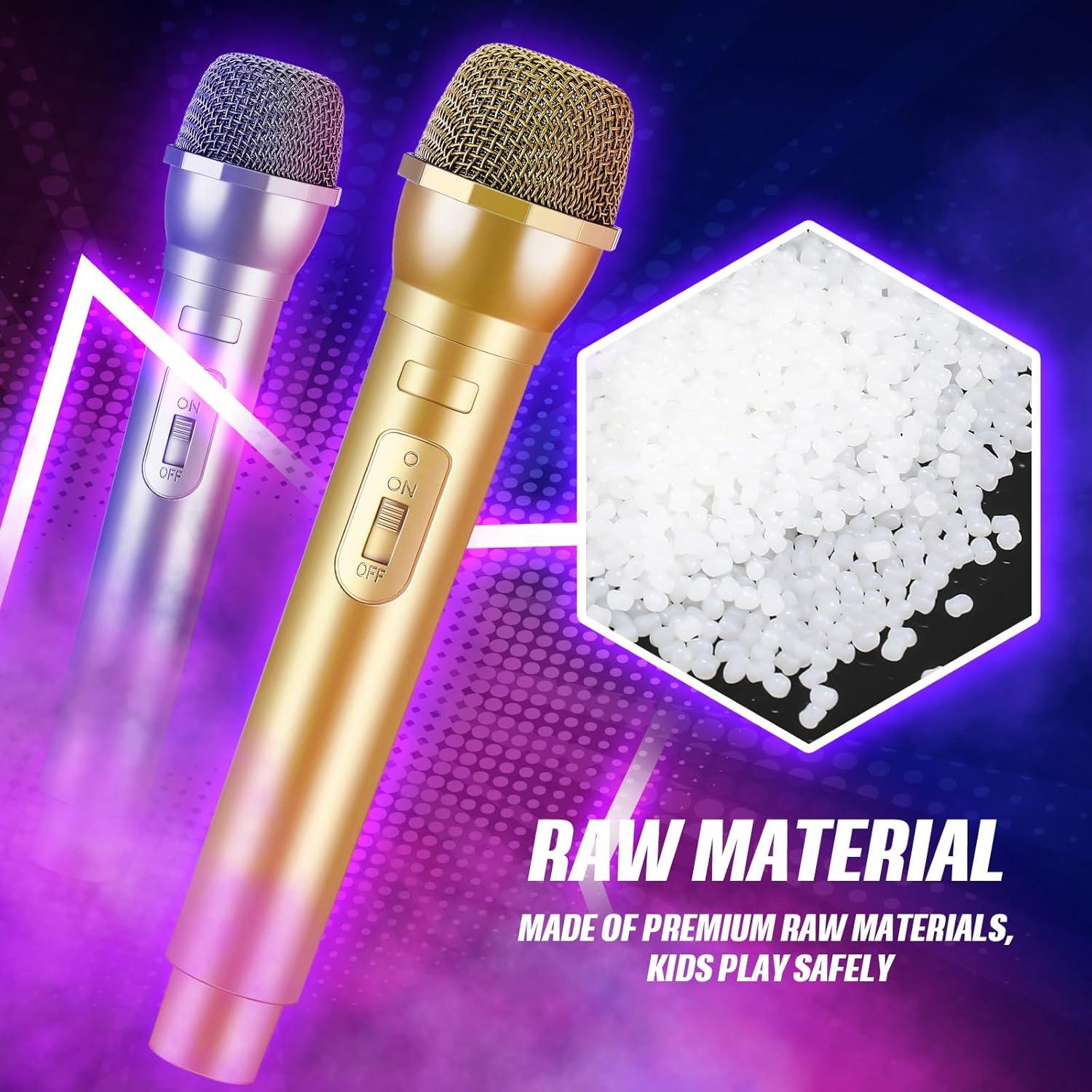 9 Micrófonos de Juguete Sanwuta para Fiesta y Cosplay