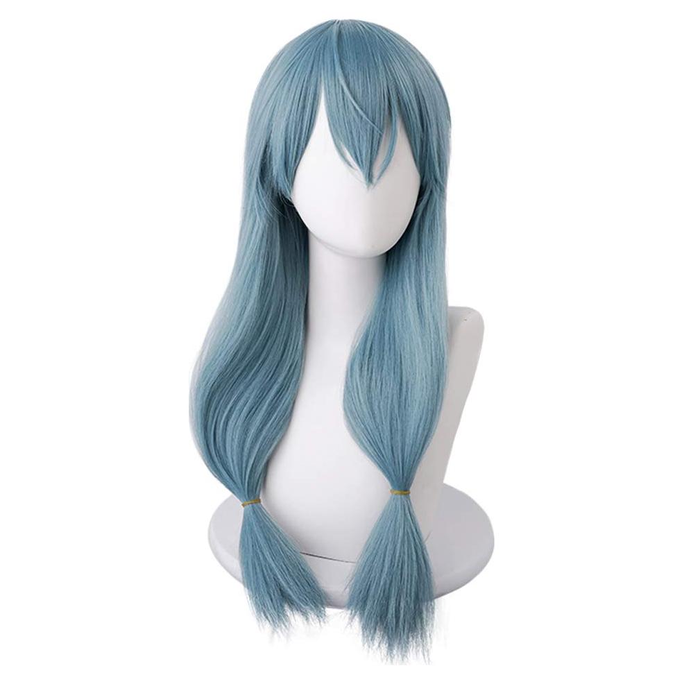 Peluca Mahito Azul 65 cm Fibras Resistentes al Calor