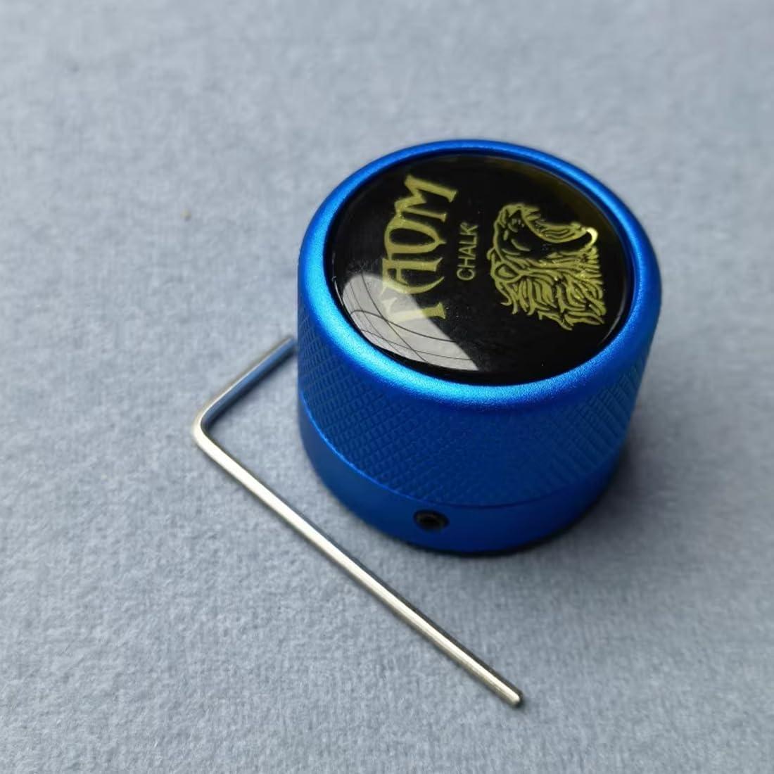 Soporte de Tiza para Billar YEUEK Redondo con Tiza Azul