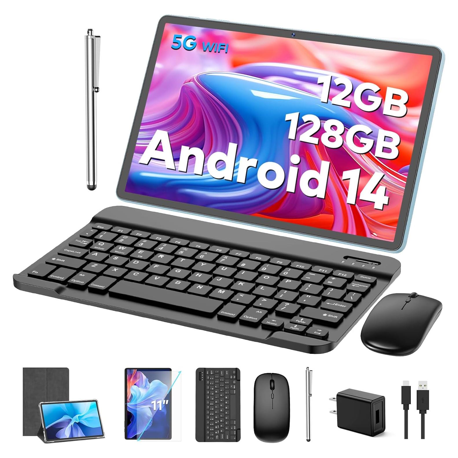 Tableta Android Suicoey P80 11" 12GB 128GB 2 en 1 Plata