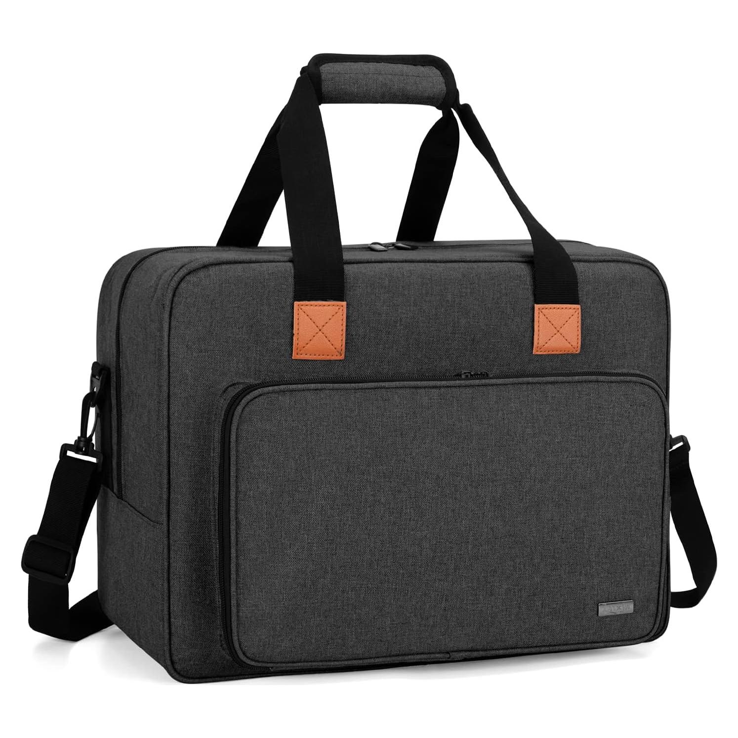 Bolsa para Máquina de Coser LUXJA Negra, Nylon Resistente, 43.9x19.1x31.0 cm