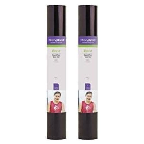 Cricut Sportflex Plancha Termoadhesiva Negra - 2 Rollos 30.48x61 cm