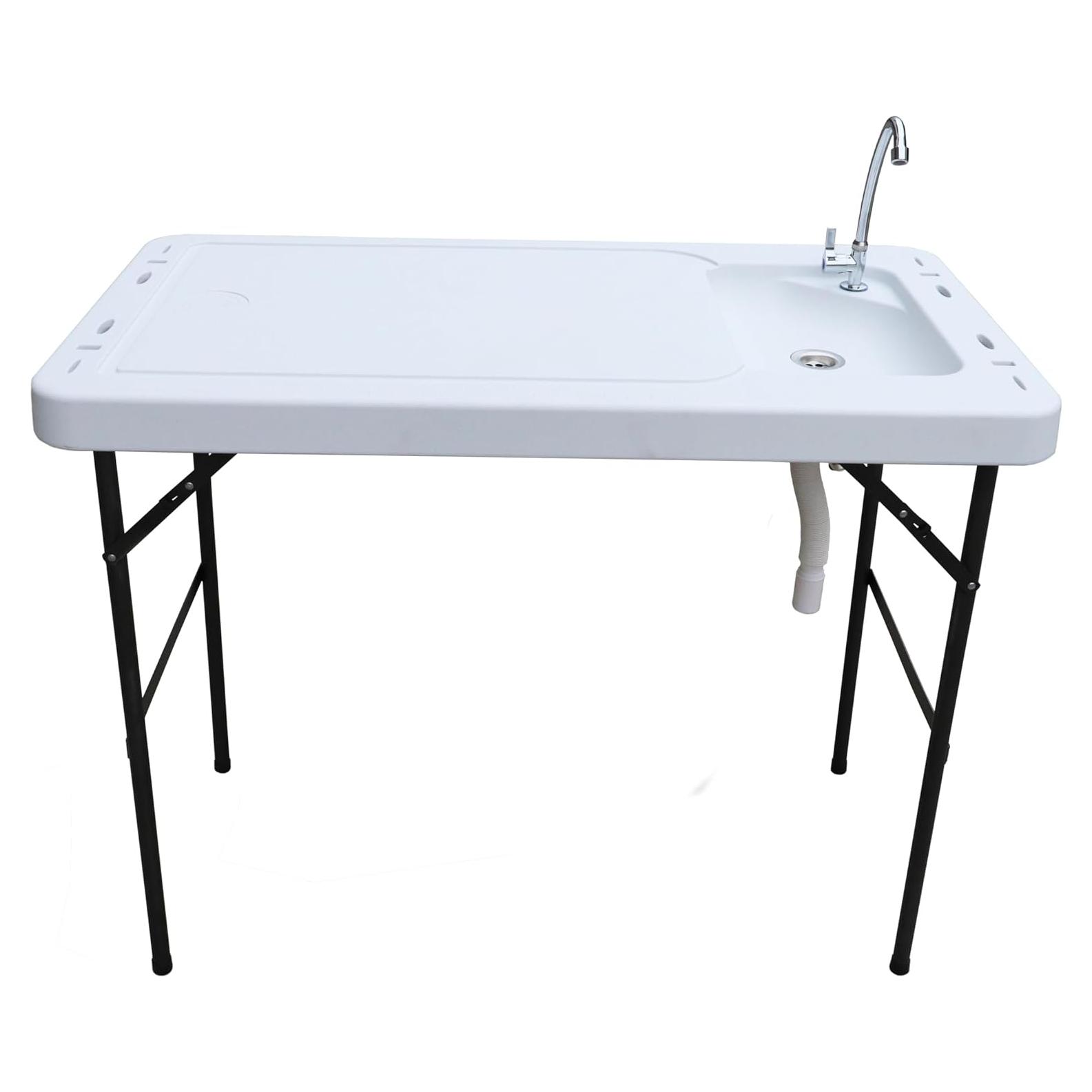 Mesa de Limpieza de Pescado Old Cedar Outfitters con Fregadero