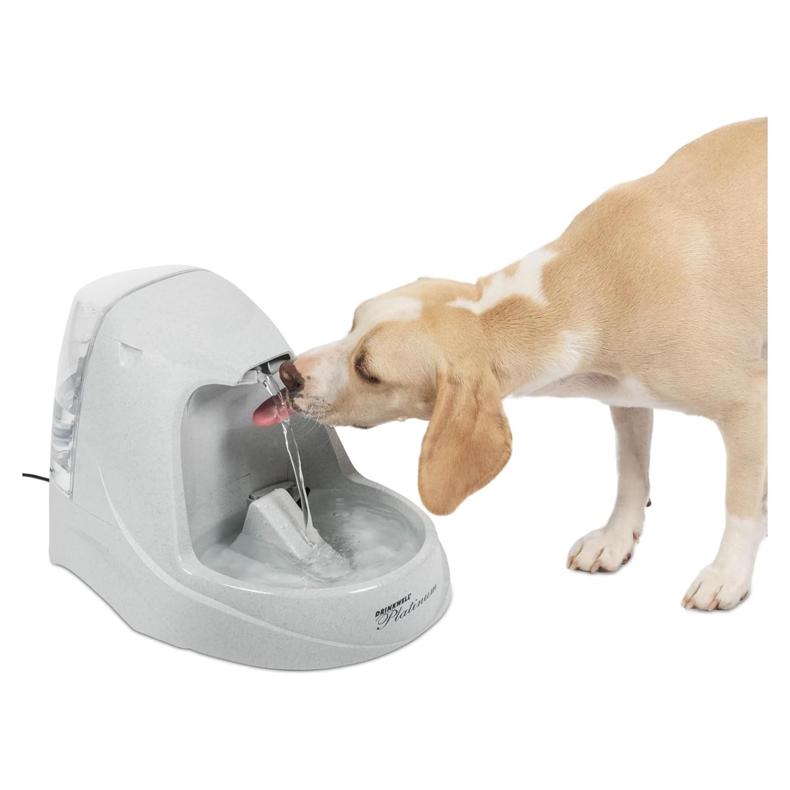 Fuente de Agua Automática PetSafe Drinkwell Platinum 1.8L Gris