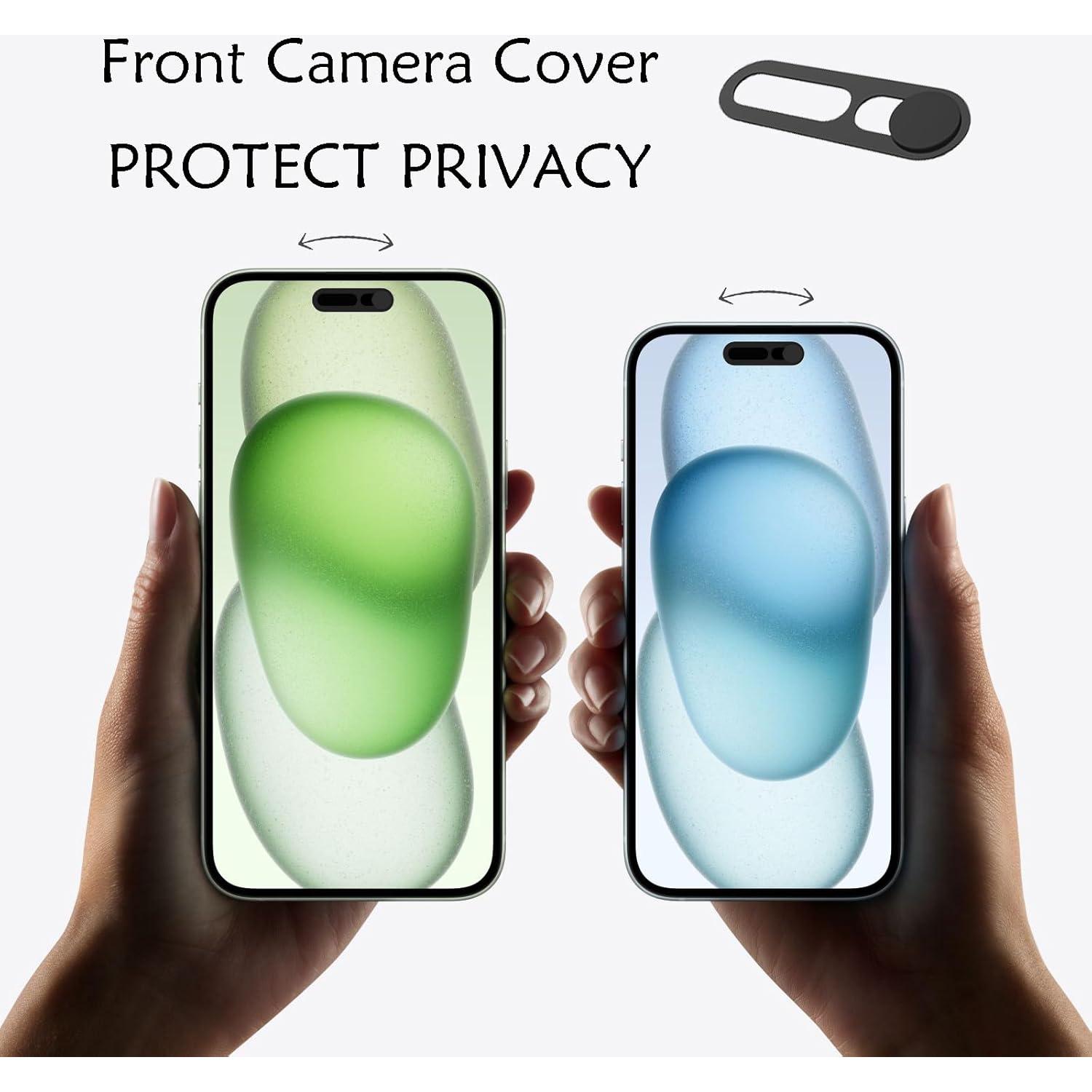 Cubierta de Webcam Peramarl Negra para iPhone 14/15 (2PCS)