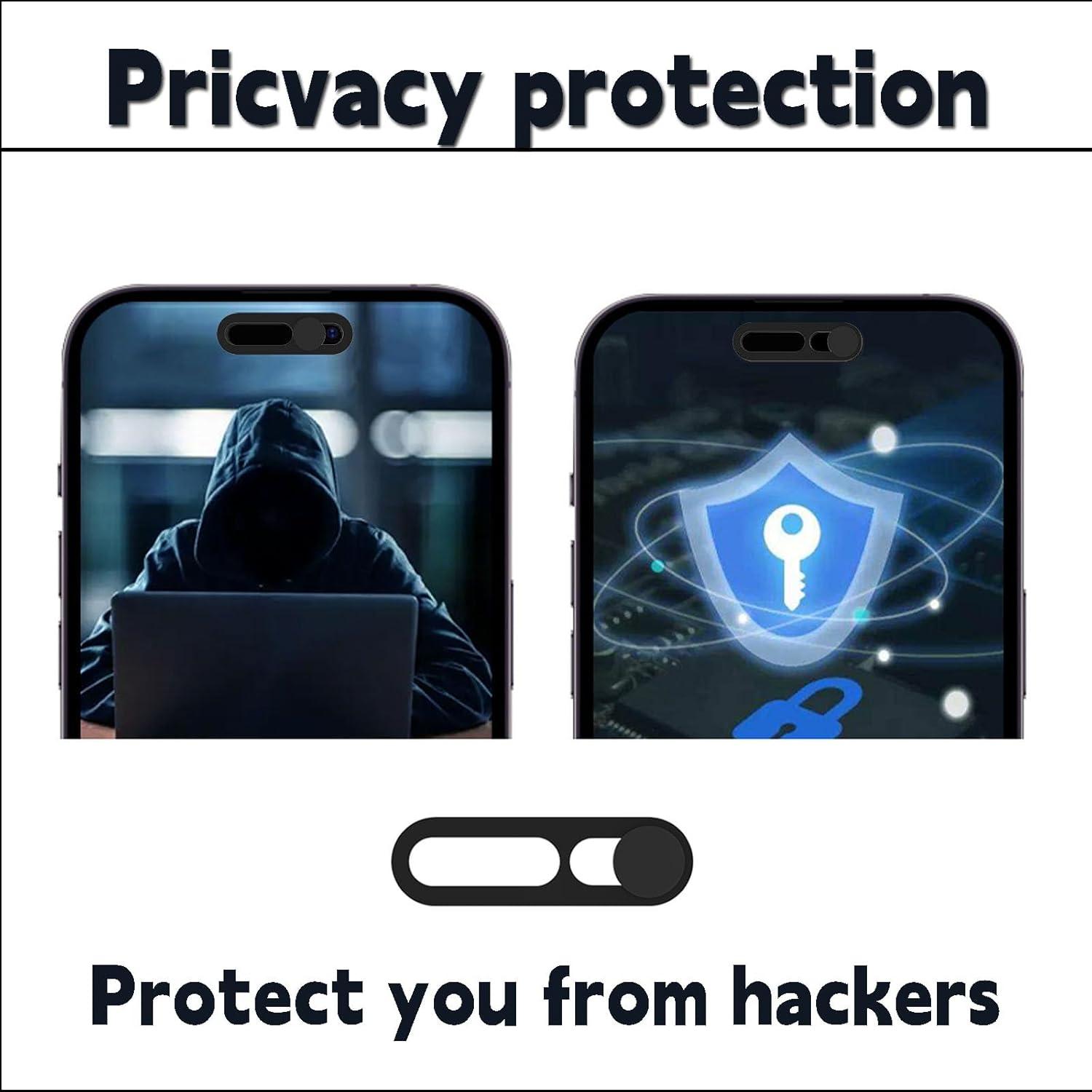 Cubierta de Webcam Peramarl Negra para iPhone 14/15 (2PCS)