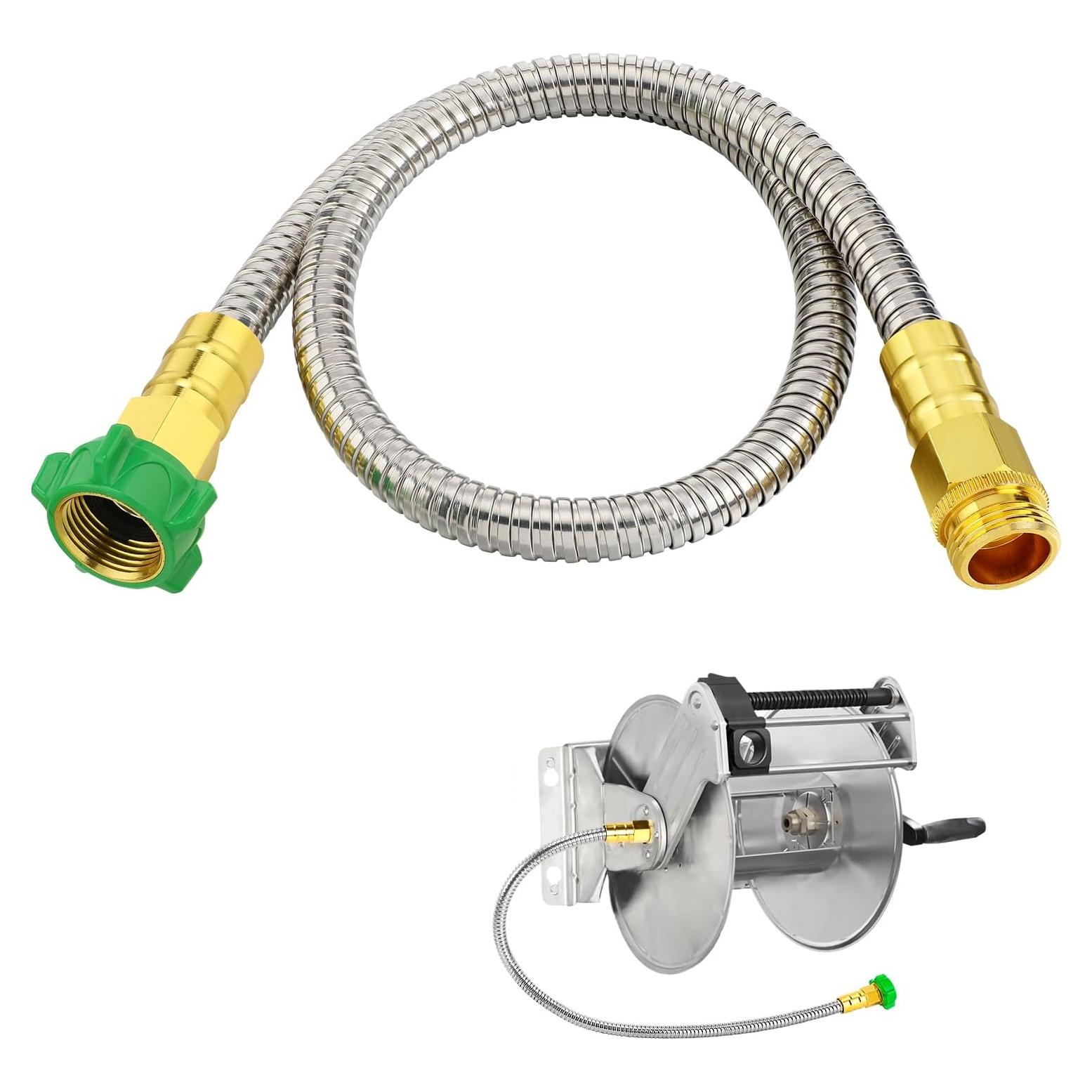 Manguera de Jardín Beeplove 0.91m Acero Inoxidable Flexible